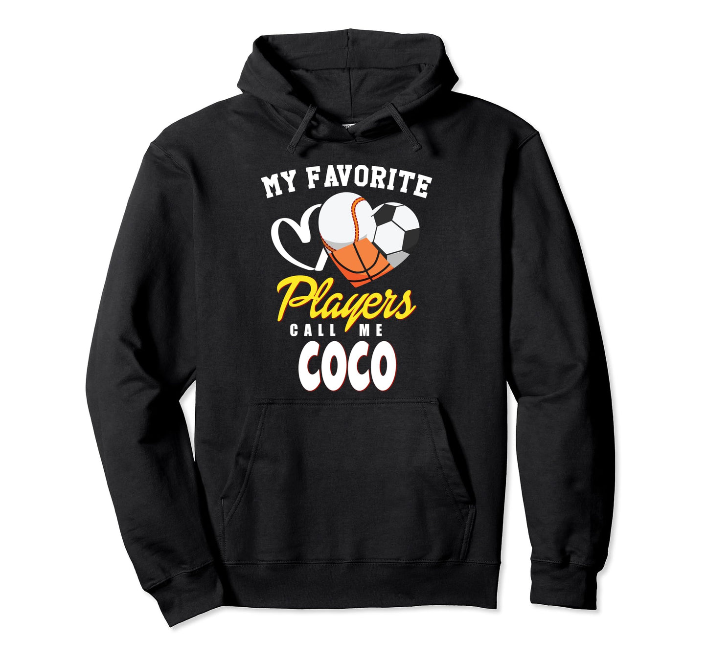 My Favorite Players Baseball Soccer Hoodie - Graphic Print for Adults - T-Shirt, Sweatshirt, Hoodie