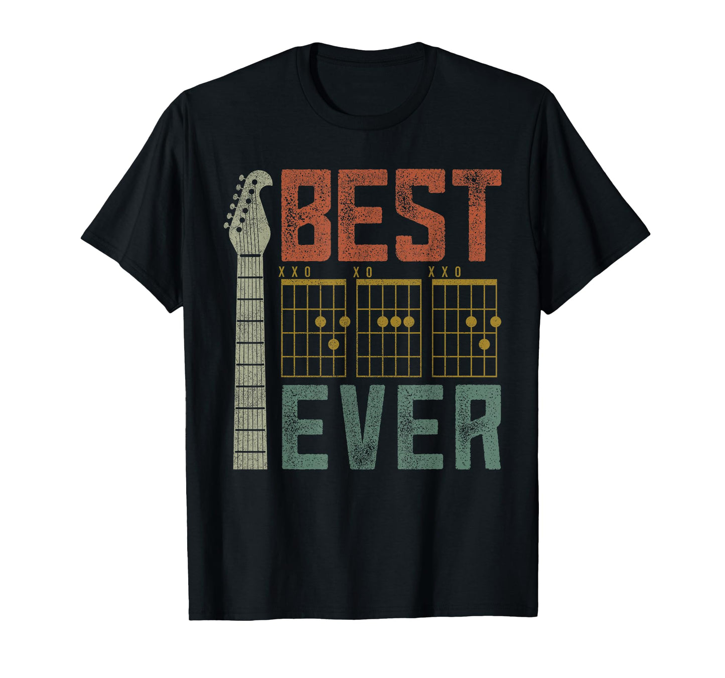 Guitar Musician Best Dad Fathers Day T-Shirt - Aesthetic Graphic Unisex - T-Shirt, Sweatshirt, Hoodie