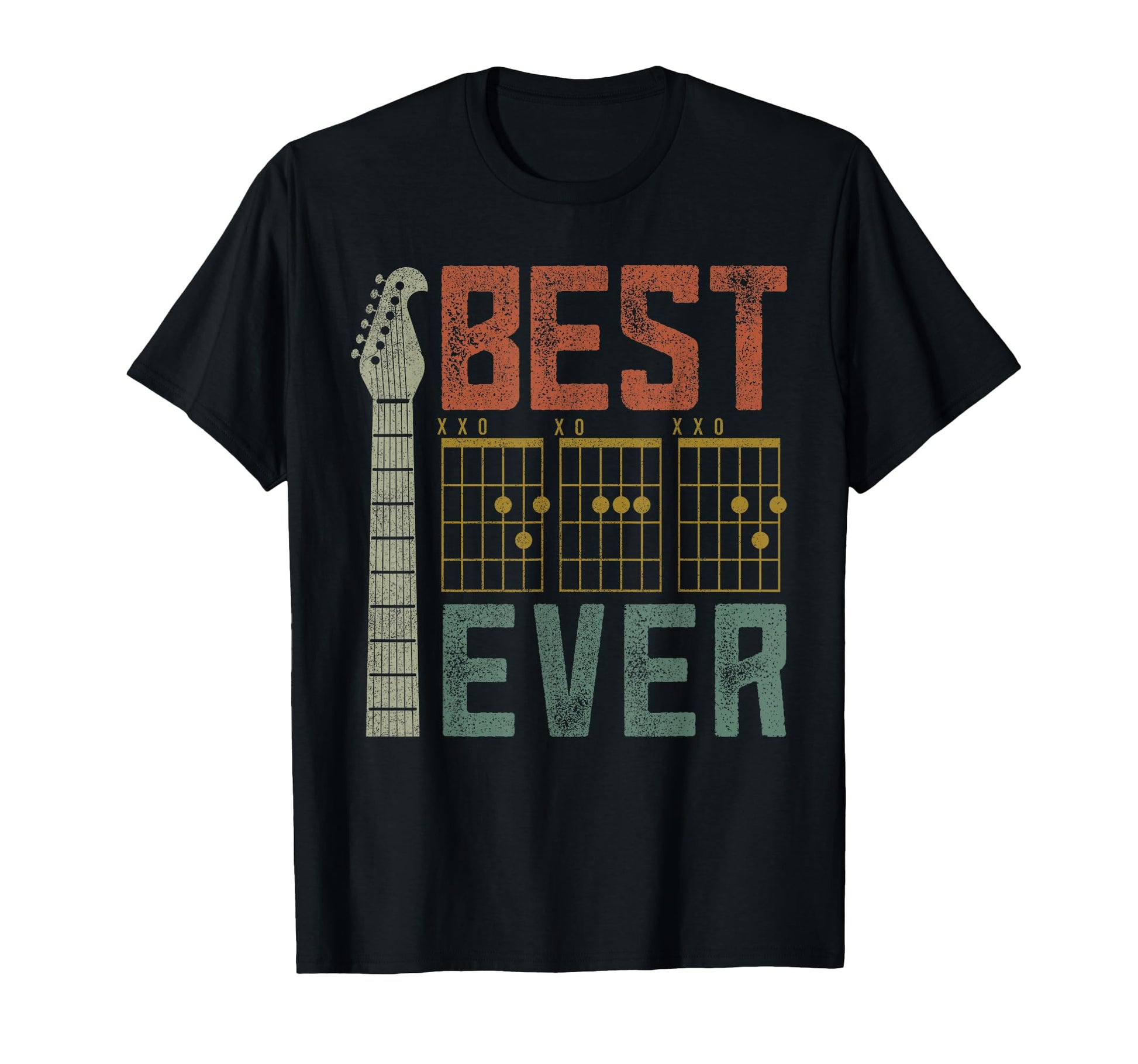 Guitar Musician Best Dad Fathers Day T-Shirt - Aesthetic Graphic Unisex - T-Shirt, Sweatshirt, Hoodie