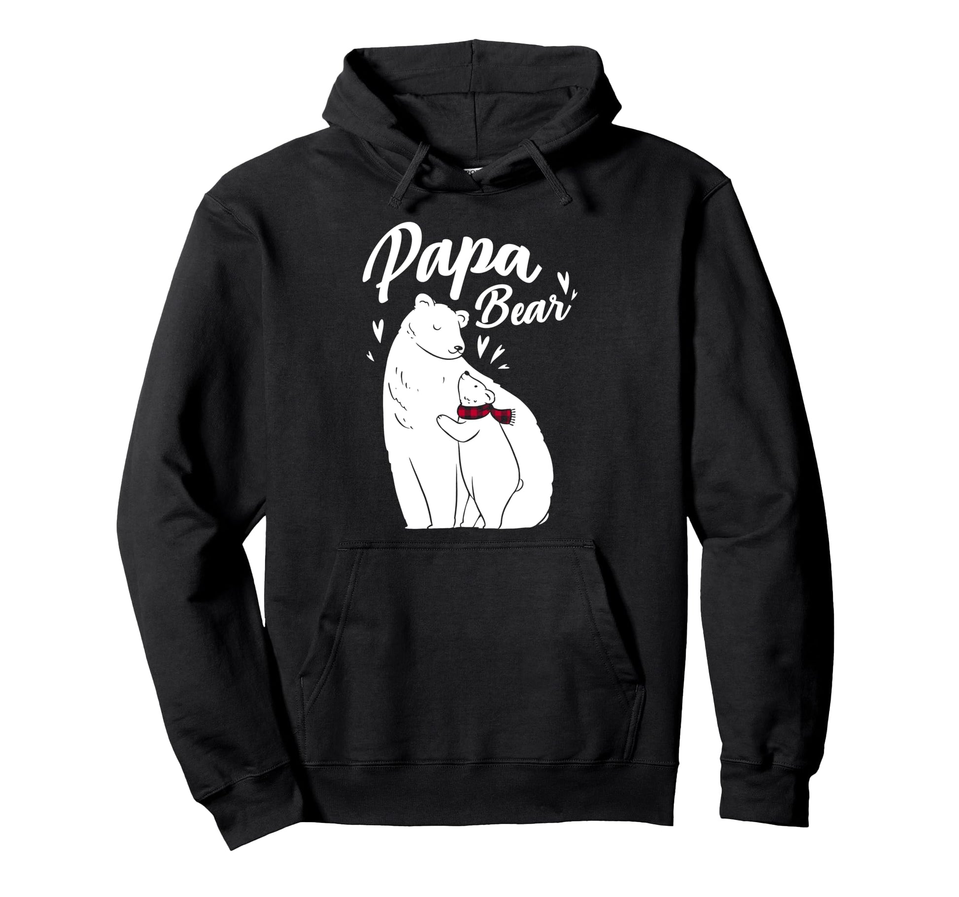 Papa Bear Pajama Polar Bear Fathers Day Hoodie - Graphic Print for Adults - T-Shirt, Sweatshirt, Hoodie
