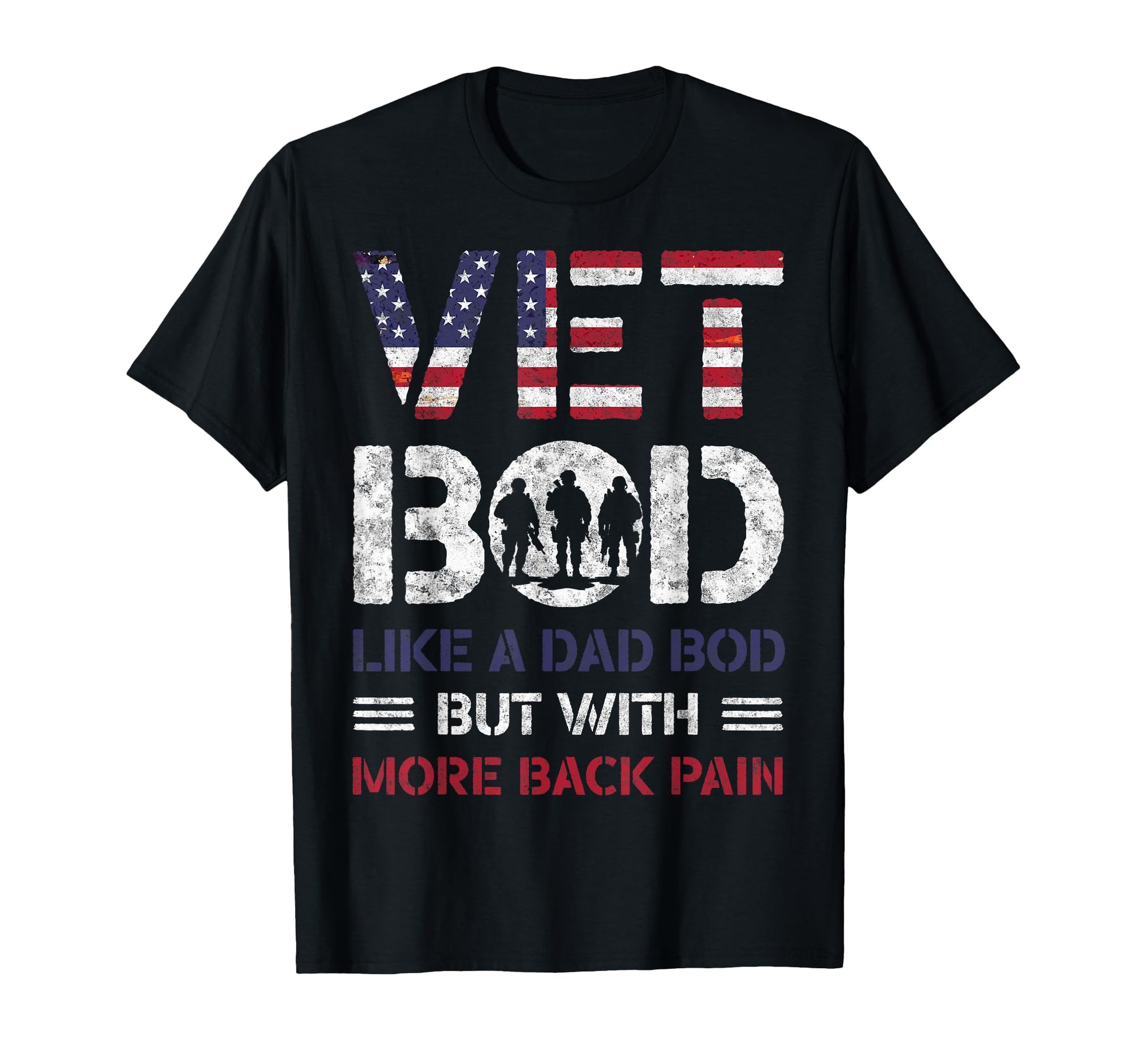 Vet Bod Like Dad Bod Fathers Day T-Shirt - Novelty Apparel for Adults - T-Shirt, Sweatshirt, Hoodie