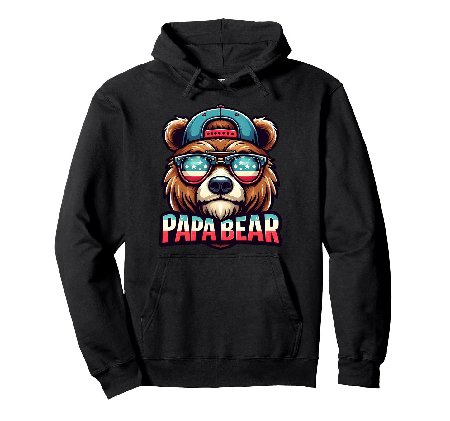 Papa Bear Gifts Funny Birthday Fun Gift Hoodie - Graphic Print Men Women - T-Shirt, Sweatshirt, Hoodie