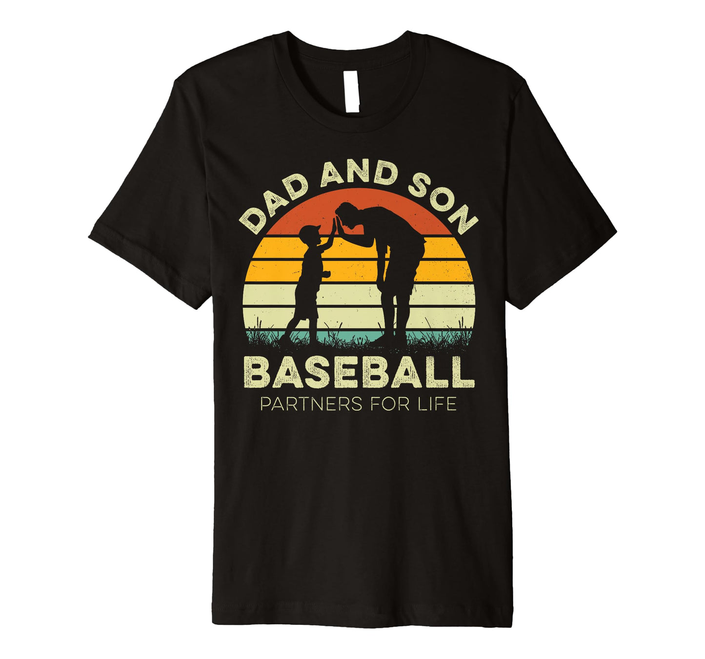 Dad And Son Baseball Partners Life T-Shirt - Trendy Graphic for Adults - T-Shirt, Sweatshirt, Hoodie