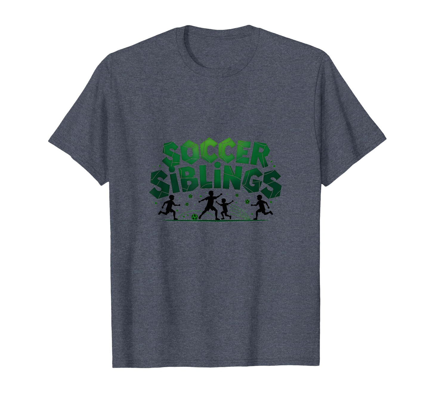 Soccer Siblings Family Teamwork Soccer T-Shirt - Trendy Graphic for Adults - T-Shirt, Sweatshirt, Hoodie