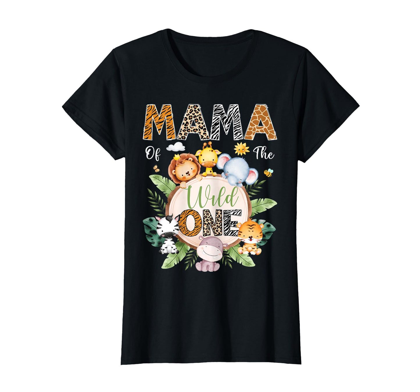 Mama Wild One 1St Birthday Safari T-Shirt - Aesthetic Graphic for Adults - T-Shirt, Sweatshirt, Hoodie