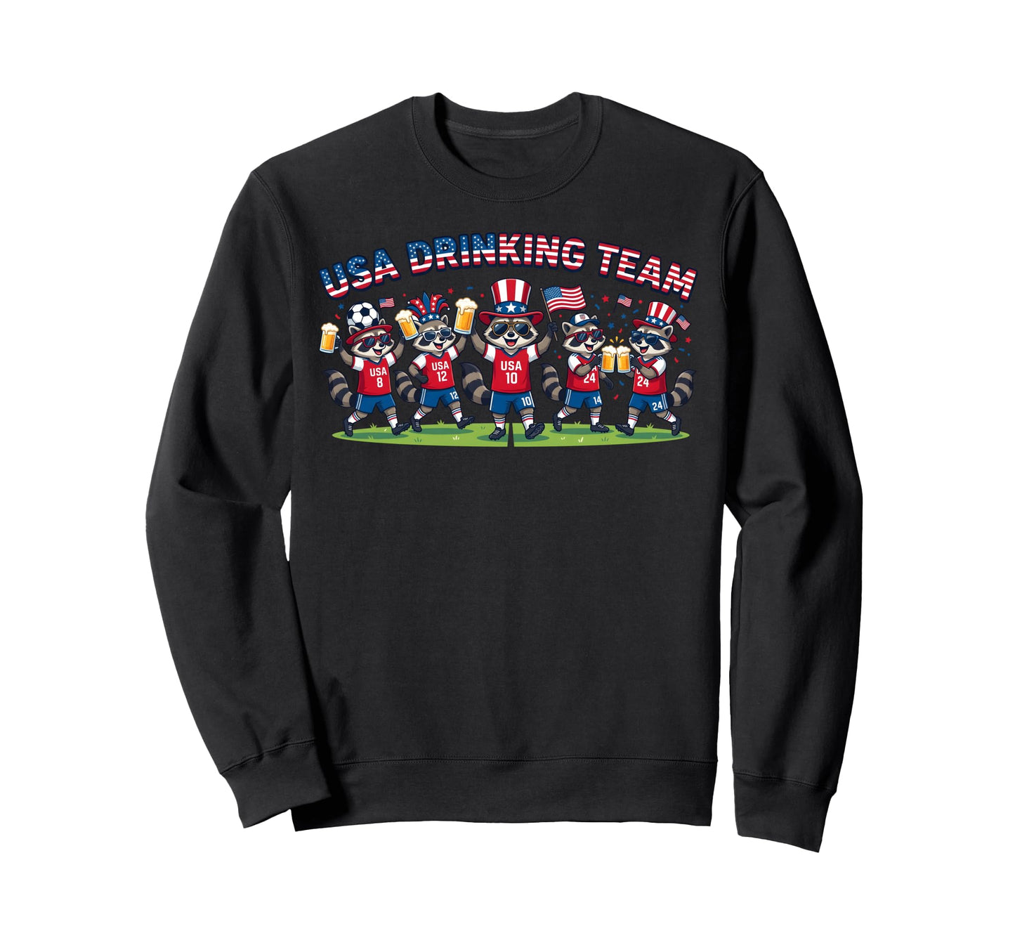 Usa Raccoon Soccer Tournament 2016 Sweatshirt - Trendy Graphic for Adults - T-Shirt, Sweatshirt, Hoodie