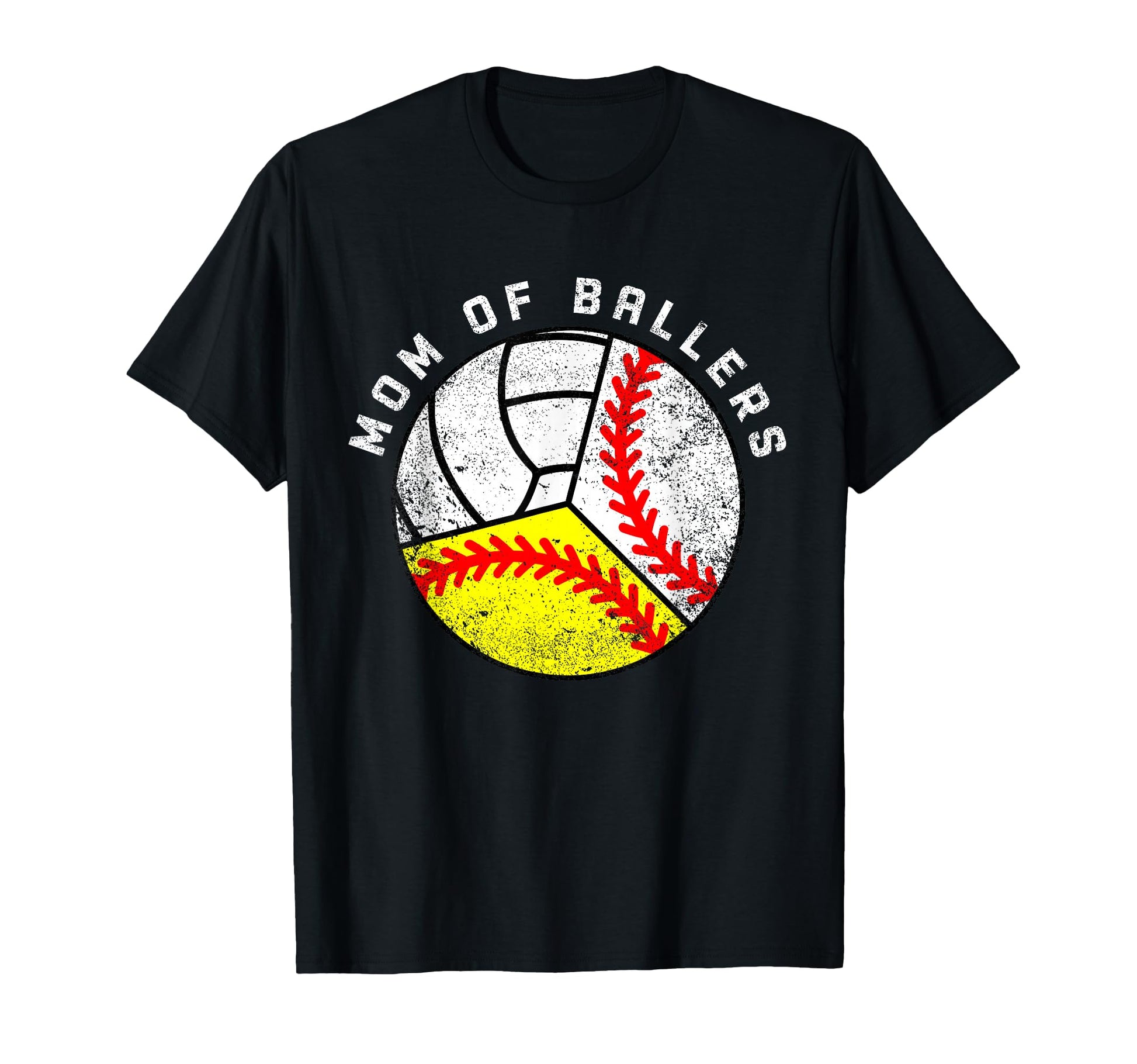 Mom Ballers Funny Baseball Softball T-Shirt - Graphic Print for Adults - T-Shirt, Sweatshirt, Hoodie