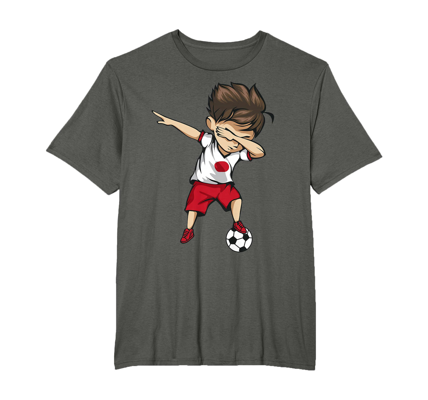 Dabbing Soccer Japan Japanese T-Shirt - Fun Novelty Design Men Women - T-Shirt, Sweatshirt, Hoodie
