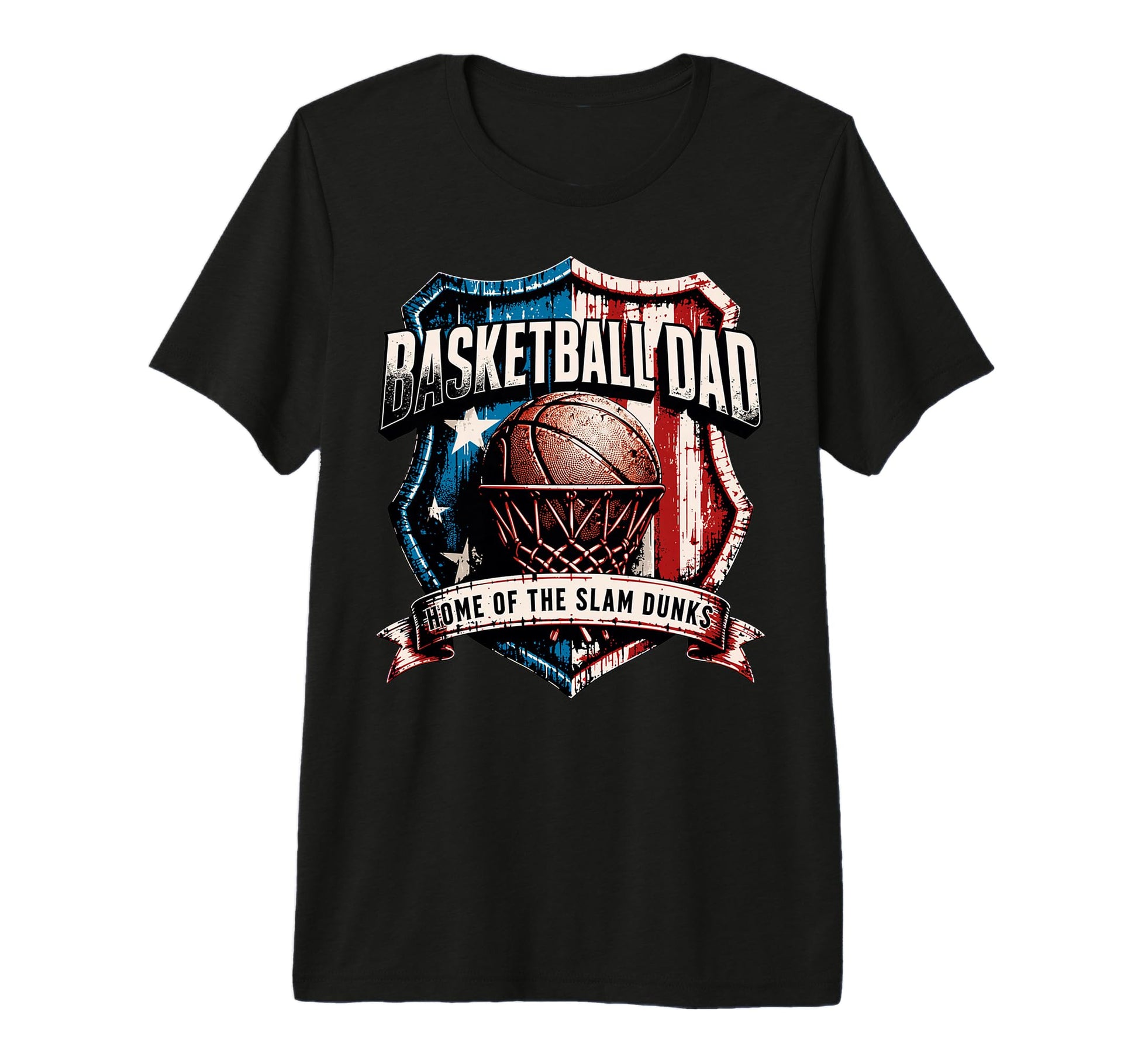 Basketball Dad Home Slam Dunks Tri T-Shirt - Aesthetic Graphic for Adults - T-Shirt, Sweatshirt, Hoodie