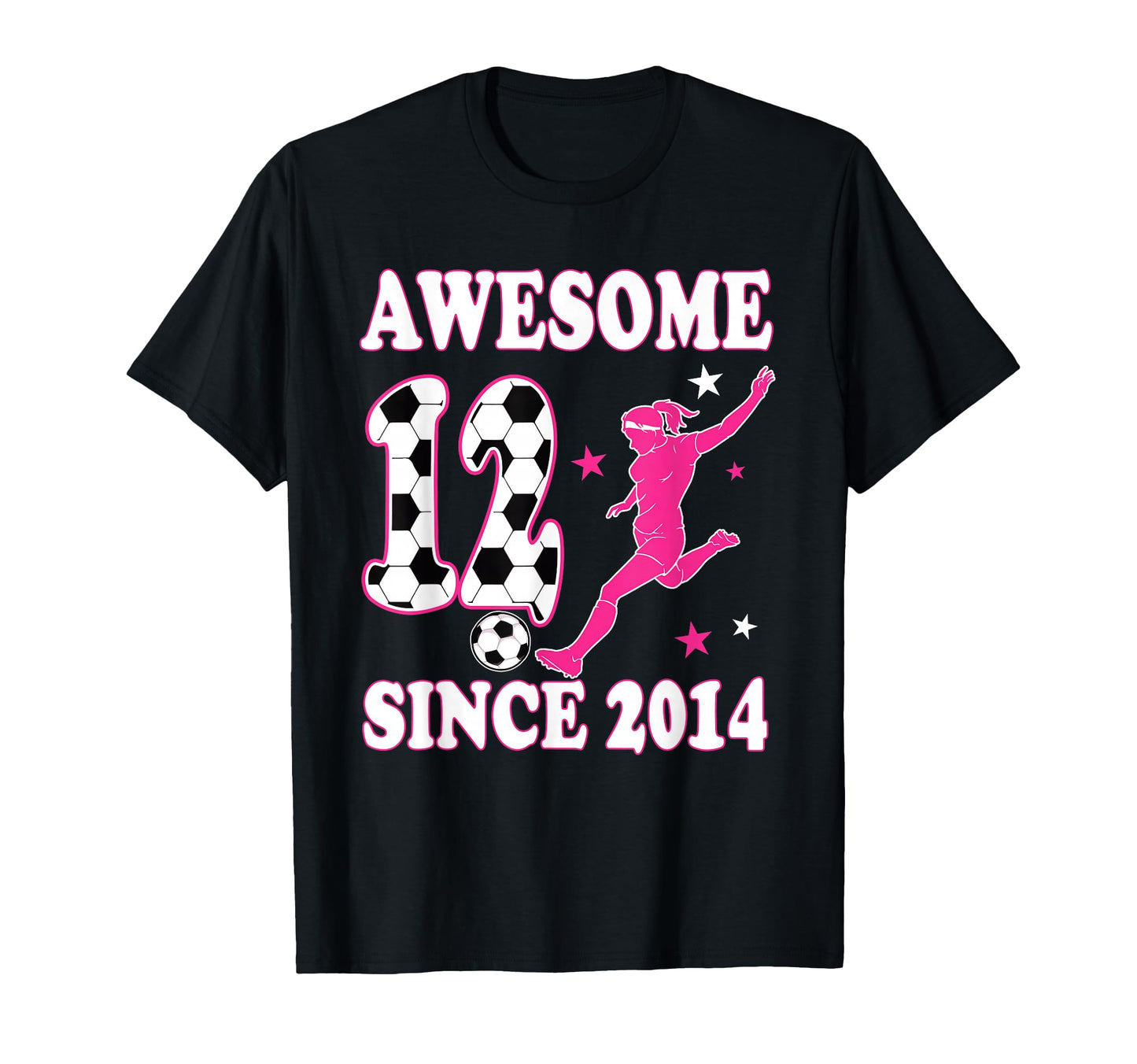 12 Year Old Awesome Since 2014 T-Shirt - Minimalist Print for Adults - T-Shirt, Sweatshirt, Hoodie