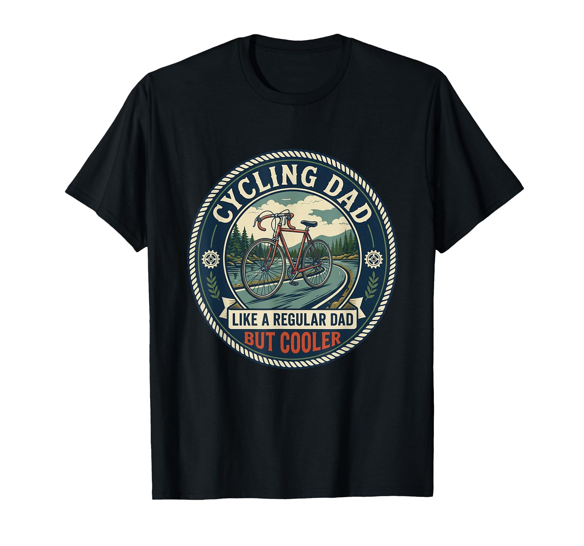 Cycling Dad Road Cyclist Bicycle T-Shirt - Fun Novelty Design for Adults - T-Shirt, Sweatshirt, Hoodie