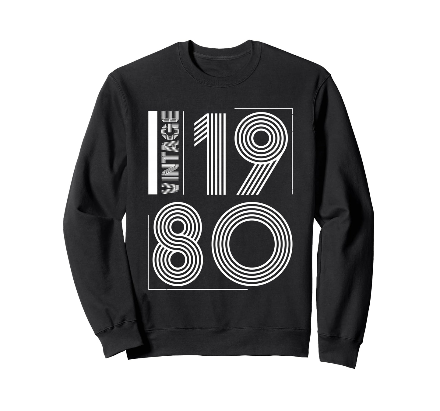 1980 T Shirts Funny 1980 Birthday Sweatshirt - Custom Art Print Unisex - T-Shirt, Sweatshirt, Hoodie