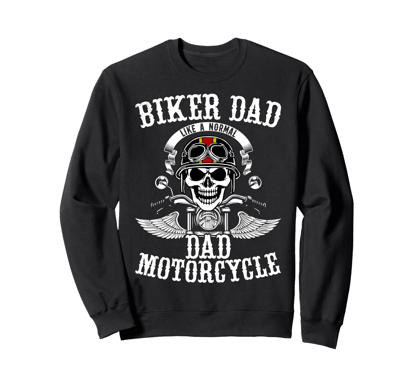 Father Rider Biker Dad Fathers Day Sweatshirt - Minimalist Print Unisex - T-Shirt, Sweatshirt, Hoodie