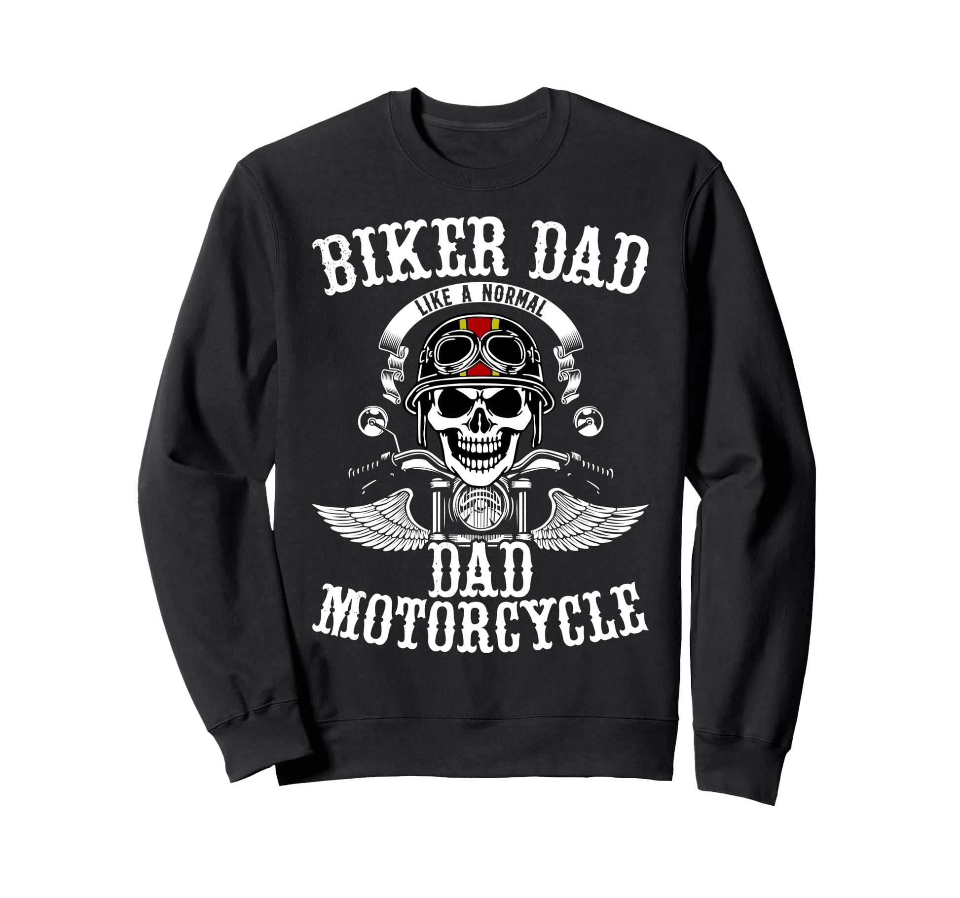 Father Rider Biker Dad Fathers Day Sweatshirt - Minimalist Print Unisex - T-Shirt, Sweatshirt, Hoodie