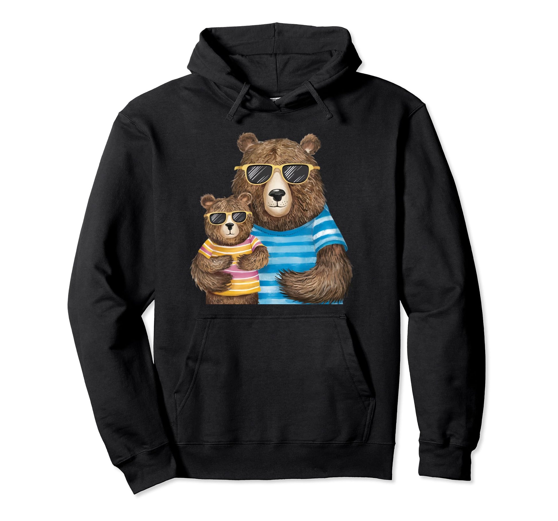 Papa Bear Father And Son Fathers Day Hoodie - Graphic Print for Adults - T-Shirt, Sweatshirt, Hoodie