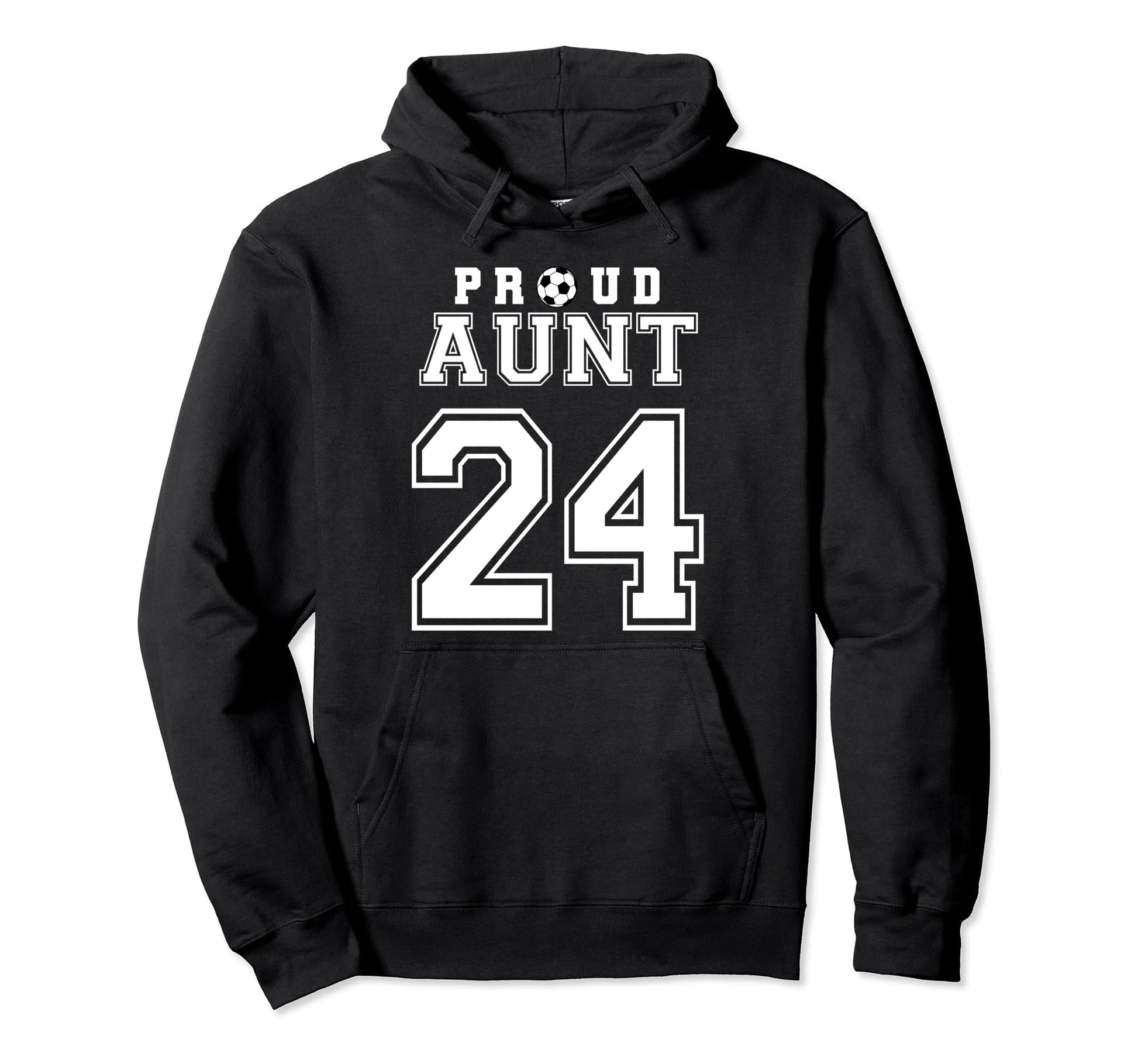 Number 24 Custom Proud Soccer Futbol Hoodie - Unique Graphic for Adults - T-Shirt, Sweatshirt, Hoodie