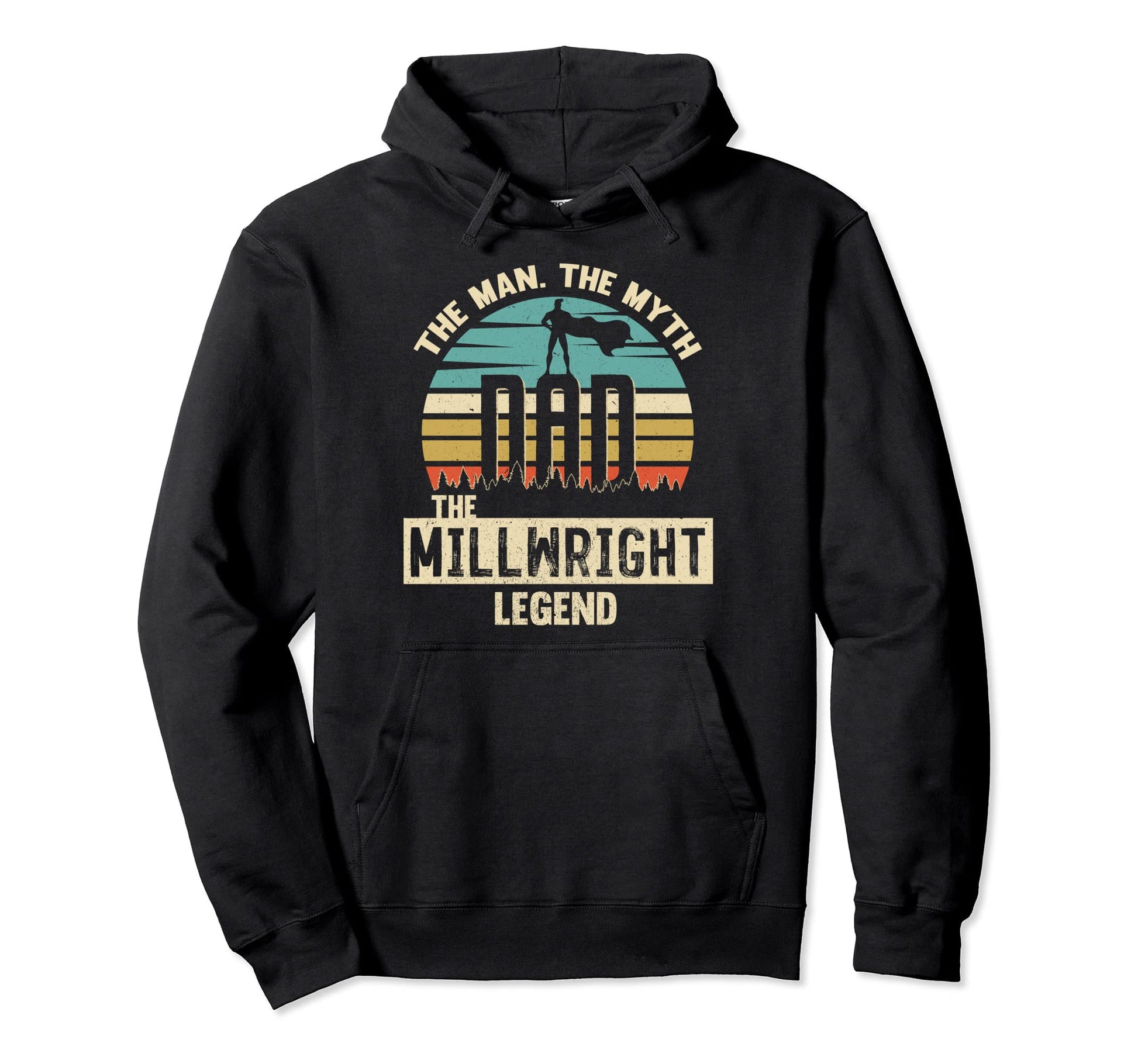 Myth Legend Dad Millwright Hoodie - Minimalist Print Men Women - T-Shirt, Sweatshirt, Hoodie