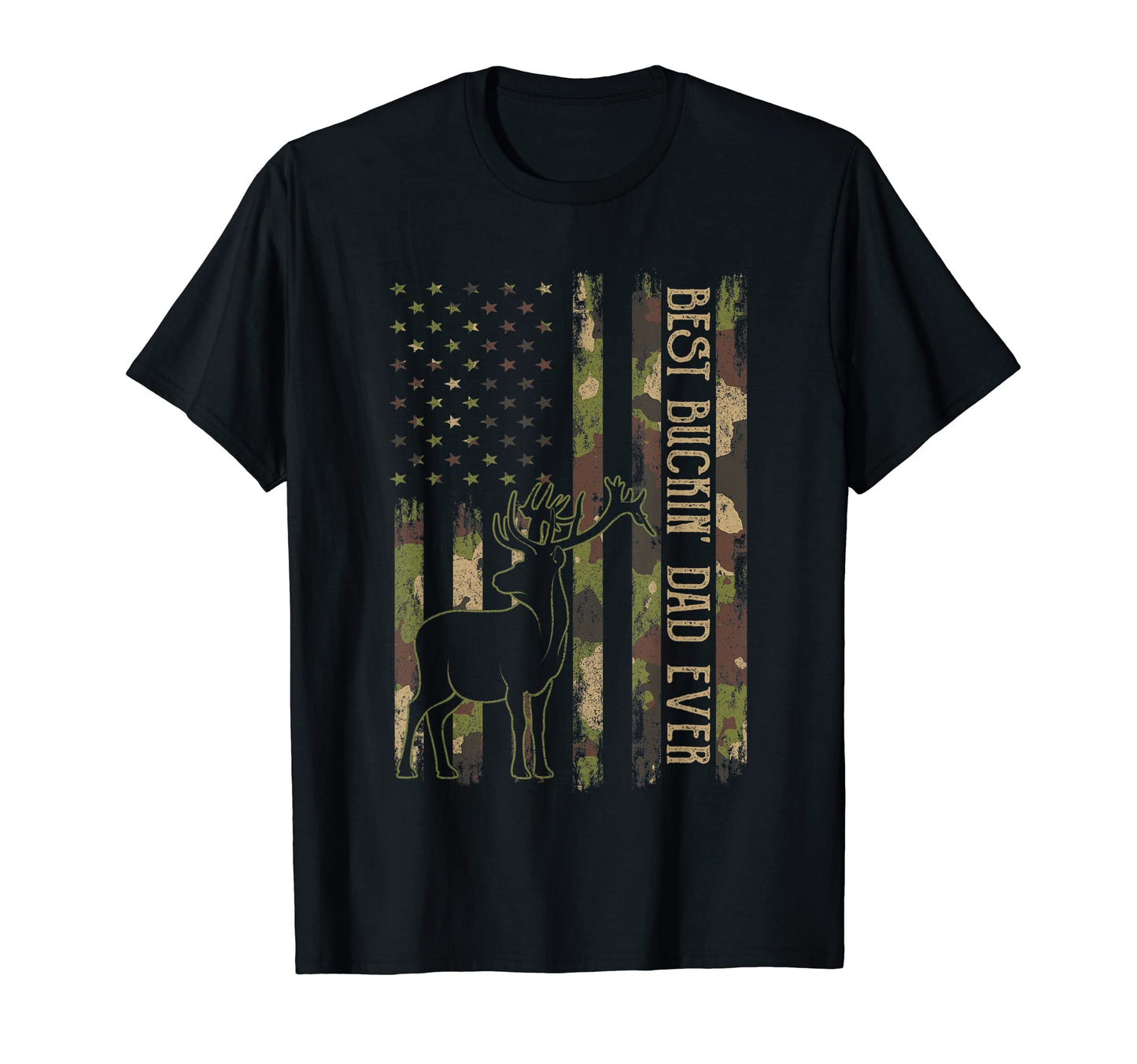 Best Buckin Dad Ever Deer Hunting T-Shirt - Aesthetic Graphic Men Women - T-Shirt, Sweatshirt, Hoodie