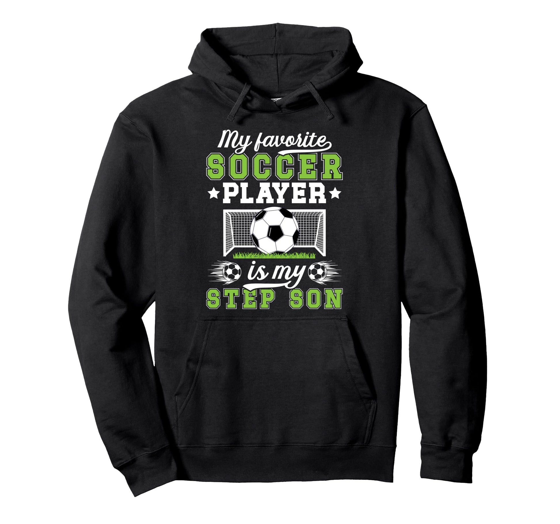 Proud Soccer Step Dad Soccer Player Hoodie - Unique Graphic for Adults - T-Shirt, Sweatshirt, Hoodie