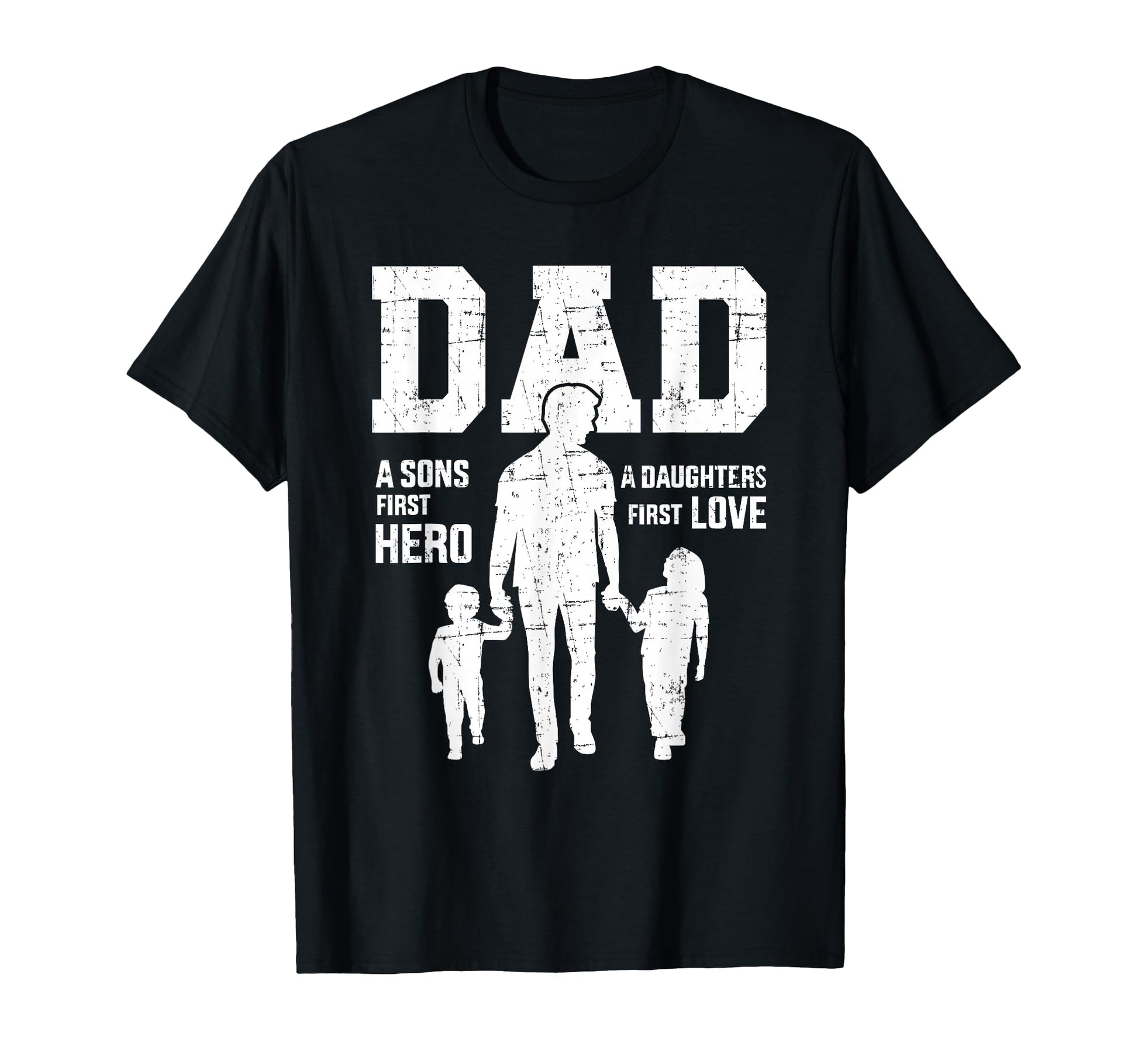 Dad Sons First Hero Daughter Love T-Shirt - Aesthetic Graphic Men Women - T-Shirt, Sweatshirt, Hoodie