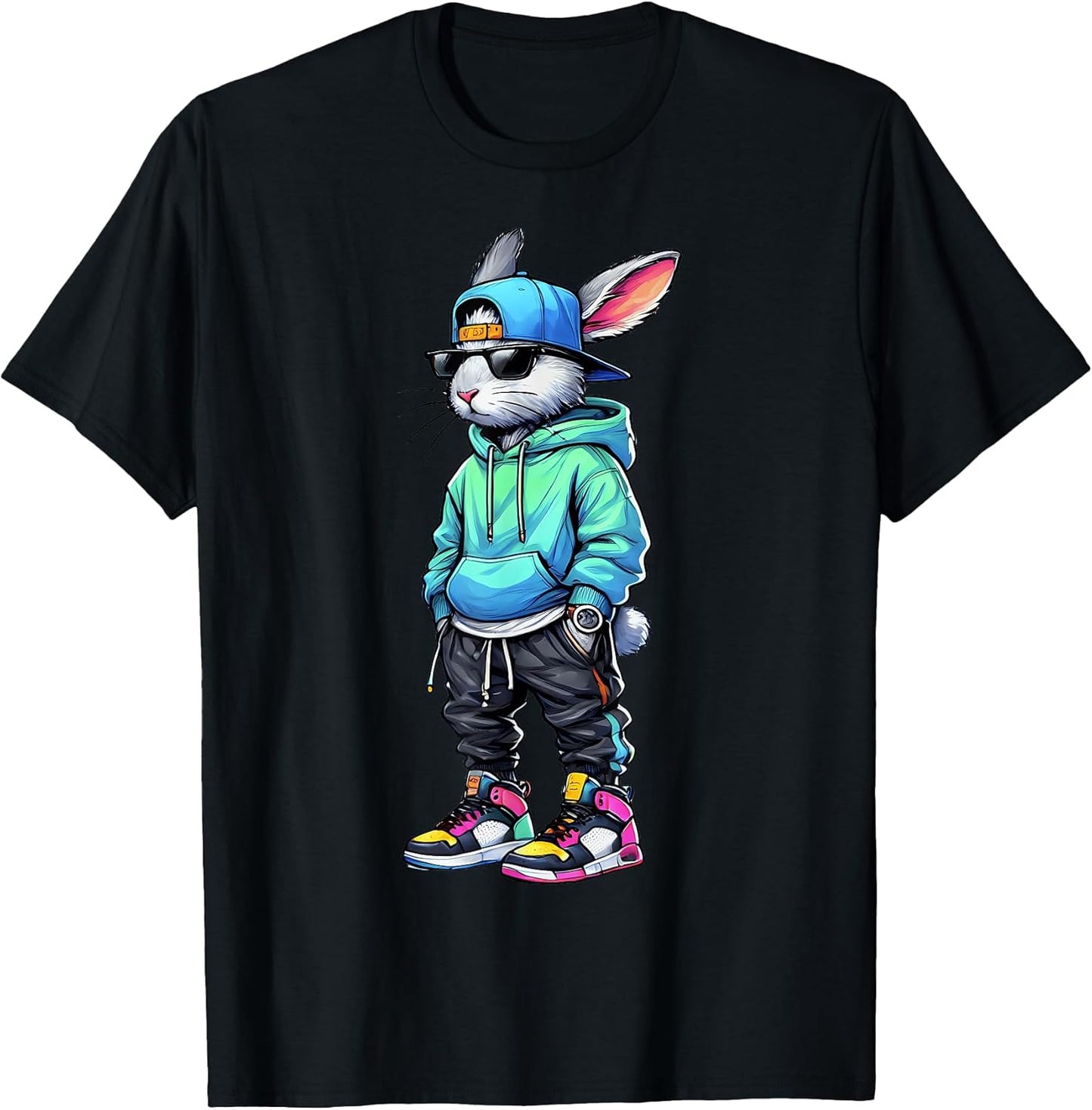 Cool Bunny Rabbit Sunglasses Easter Day Boy Men Unisex T-shirt, Sweatshirt, Hoodie, Long Sleeve Tee - T-Shirt, Sweatshirt, Hoodie