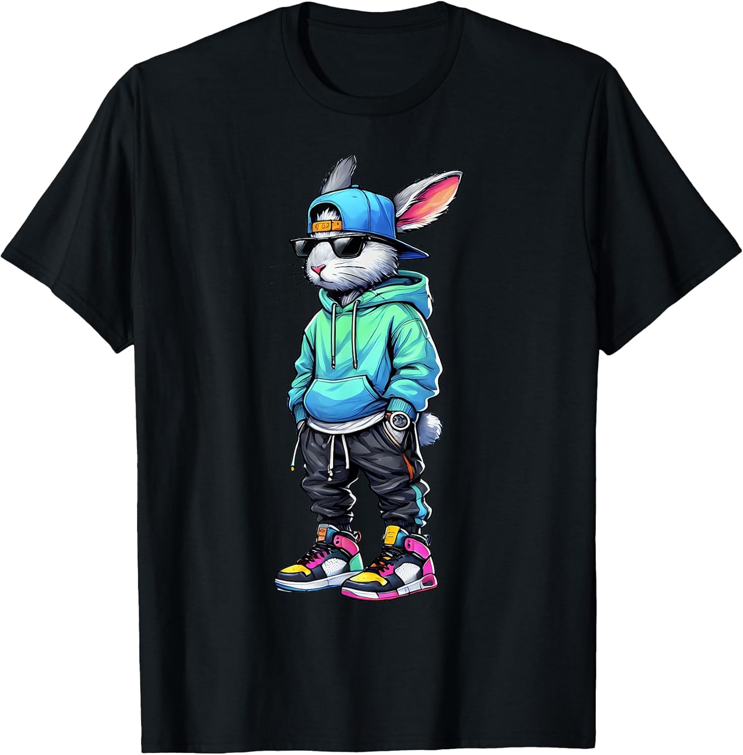 Cool Bunny Rabbit Sunglasses Easter Day Boy Men Unisex T-shirt, Sweatshirt, Hoodie, Long Sleeve Tee - T-Shirt, Sweatshirt, Hoodie