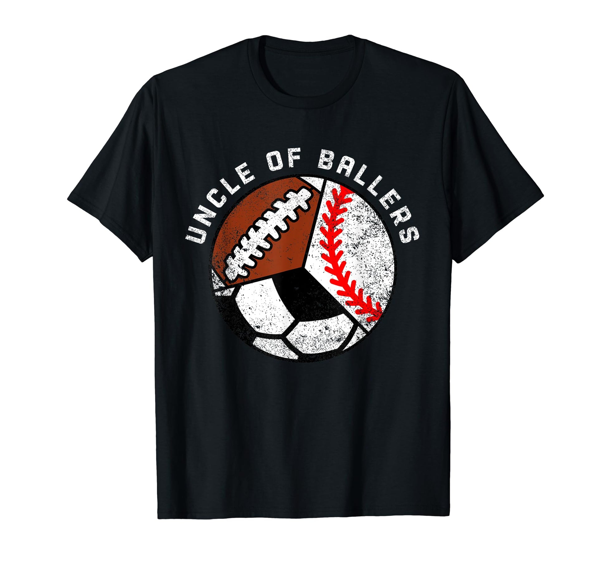 Uncle Ballers Funny Baseball Soccer T-Shirt - Custom Art Print Unisex - T-Shirt, Sweatshirt, Hoodie