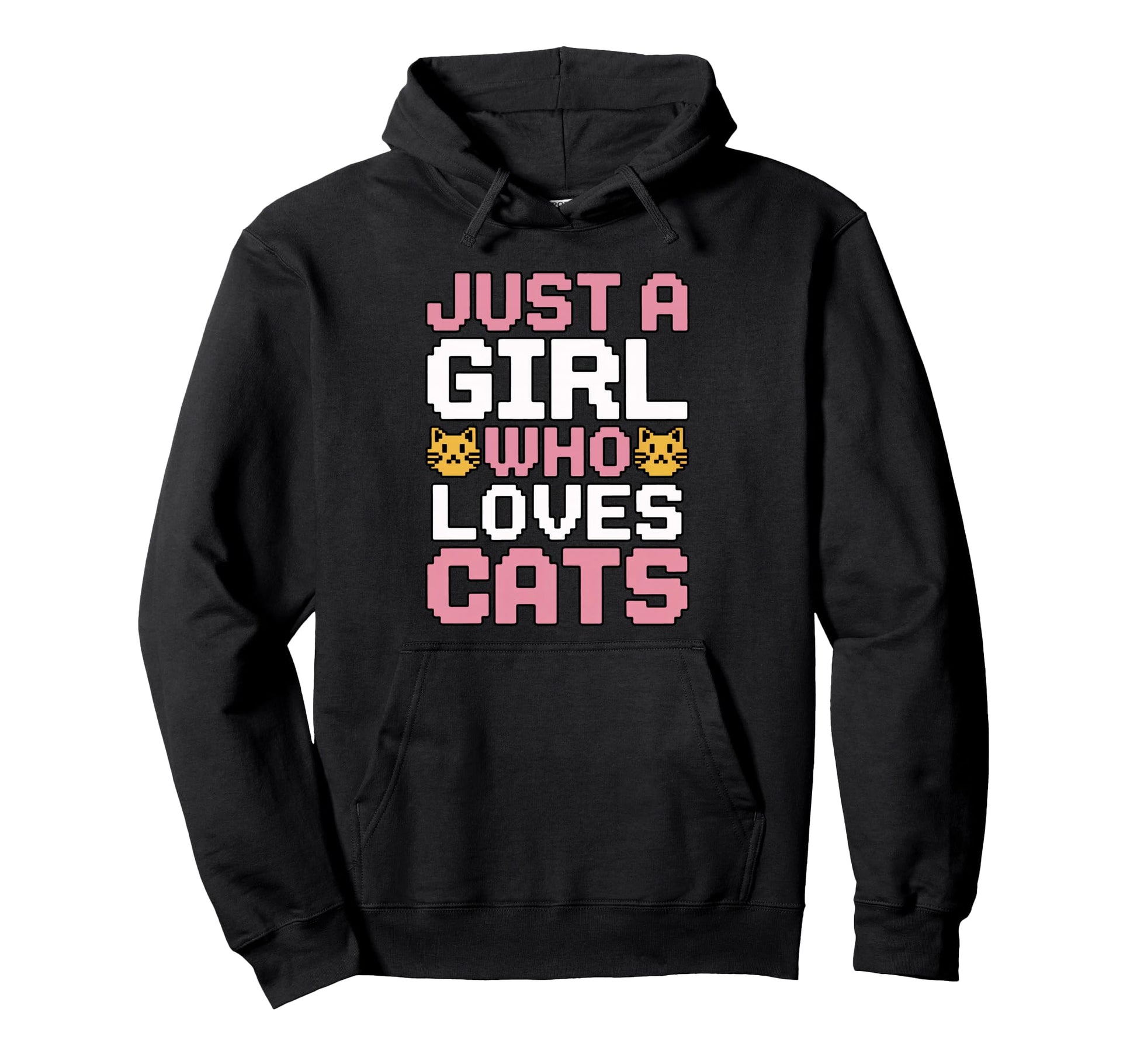 Just Who Loves Cats Hoodie - Aesthetic Graphic for Adults - T-Shirt, Sweatshirt, Hoodie