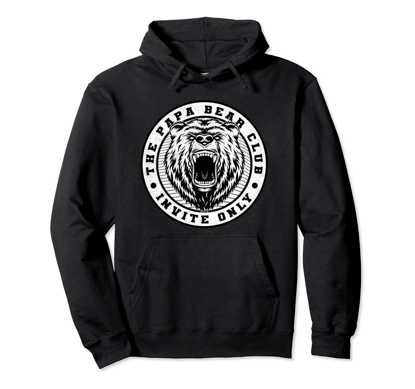 Papa Bear Club Funny Fathers Day Hoodie - Novelty Apparel for Adults - T-Shirt, Sweatshirt, Hoodie