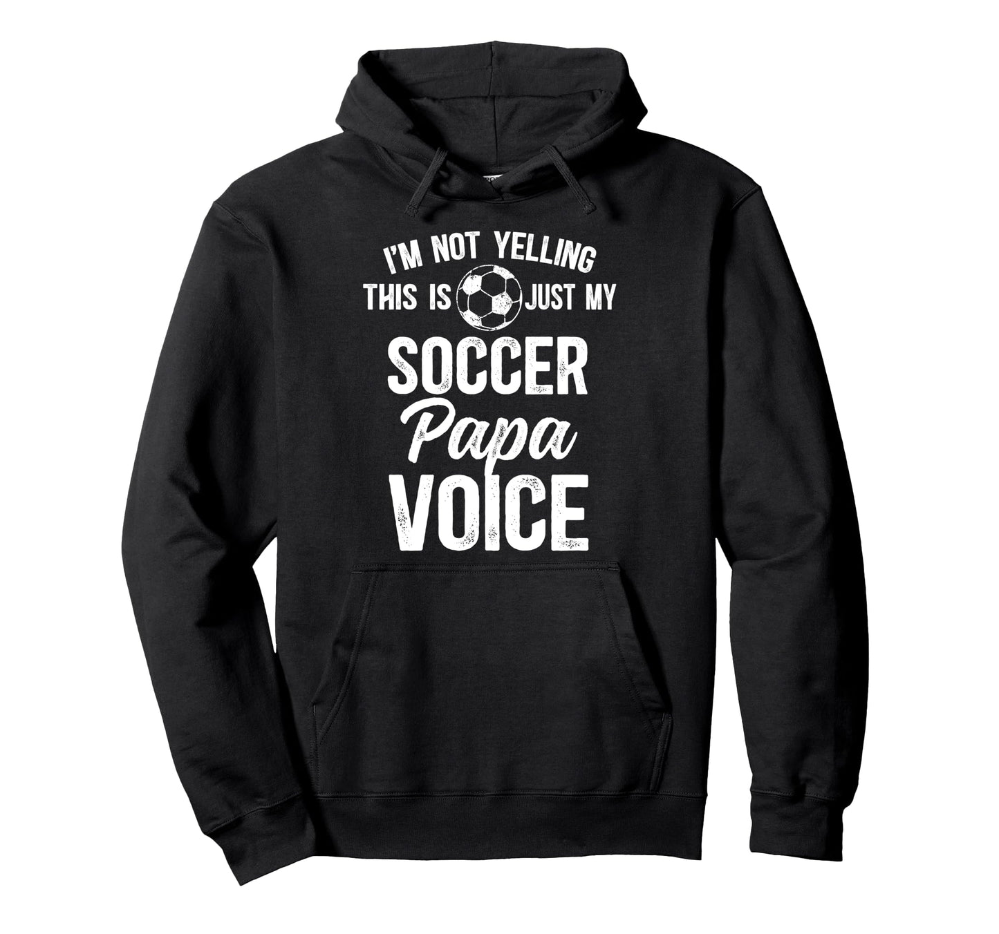 My Soccer Papa Voice Papa Soccer Hoodie - Minimalist Print Men Women - T-Shirt, Sweatshirt, Hoodie