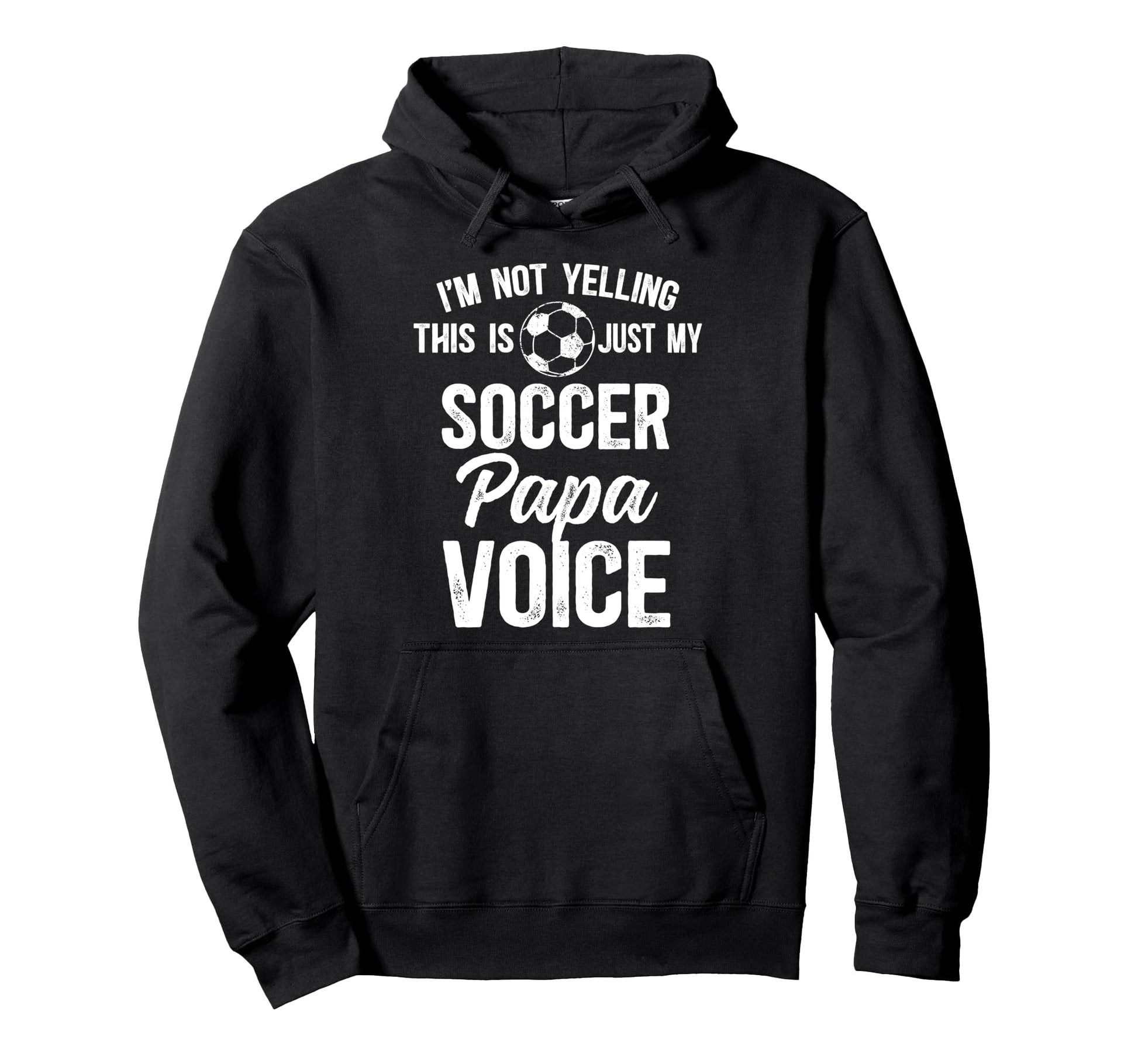 My Soccer Papa Voice Papa Soccer Hoodie - Minimalist Print Men Women - T-Shirt, Sweatshirt, Hoodie
