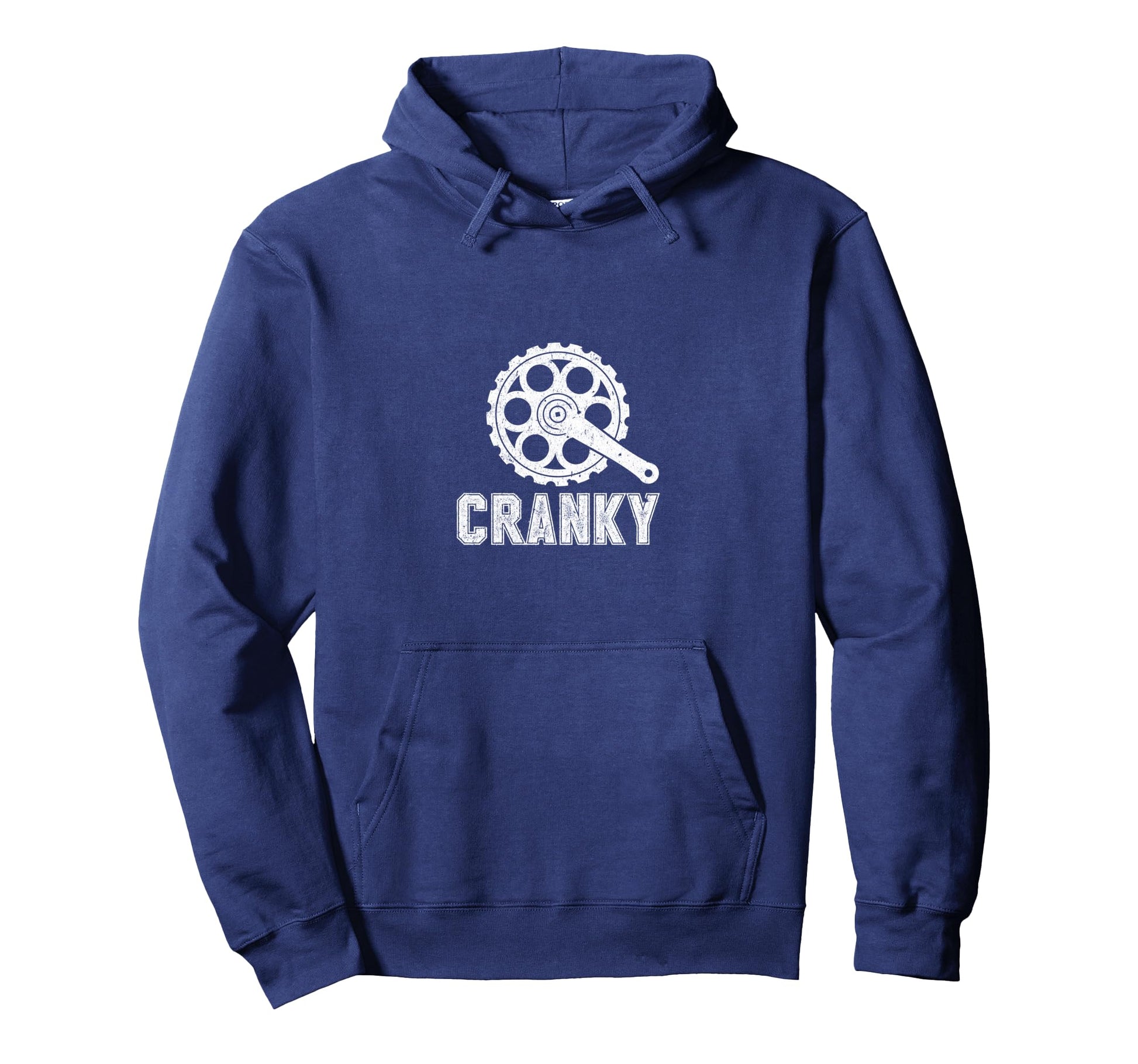 Cranky Bicycle Chain Cycling Funny Hoodie - Casual Everyday Wear Men Women - T-Shirt, Sweatshirt, Hoodie