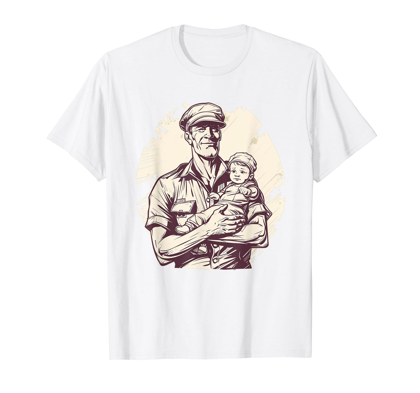 Dad Grandpa Veteran Veterans American T-Shirt - Custom Art Print Men Women - T-Shirt, Sweatshirt, Hoodie