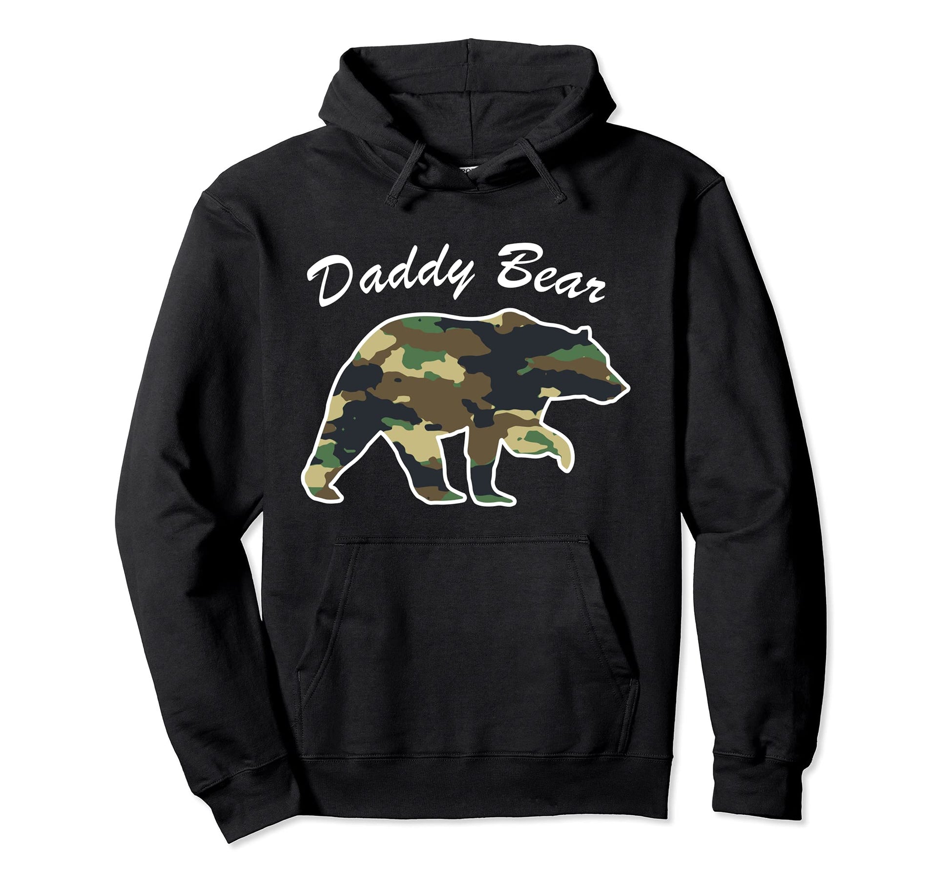Camouflage Daddy Bear Family Hoodie - Fun Novelty Design for Adults - T-Shirt, Sweatshirt, Hoodie