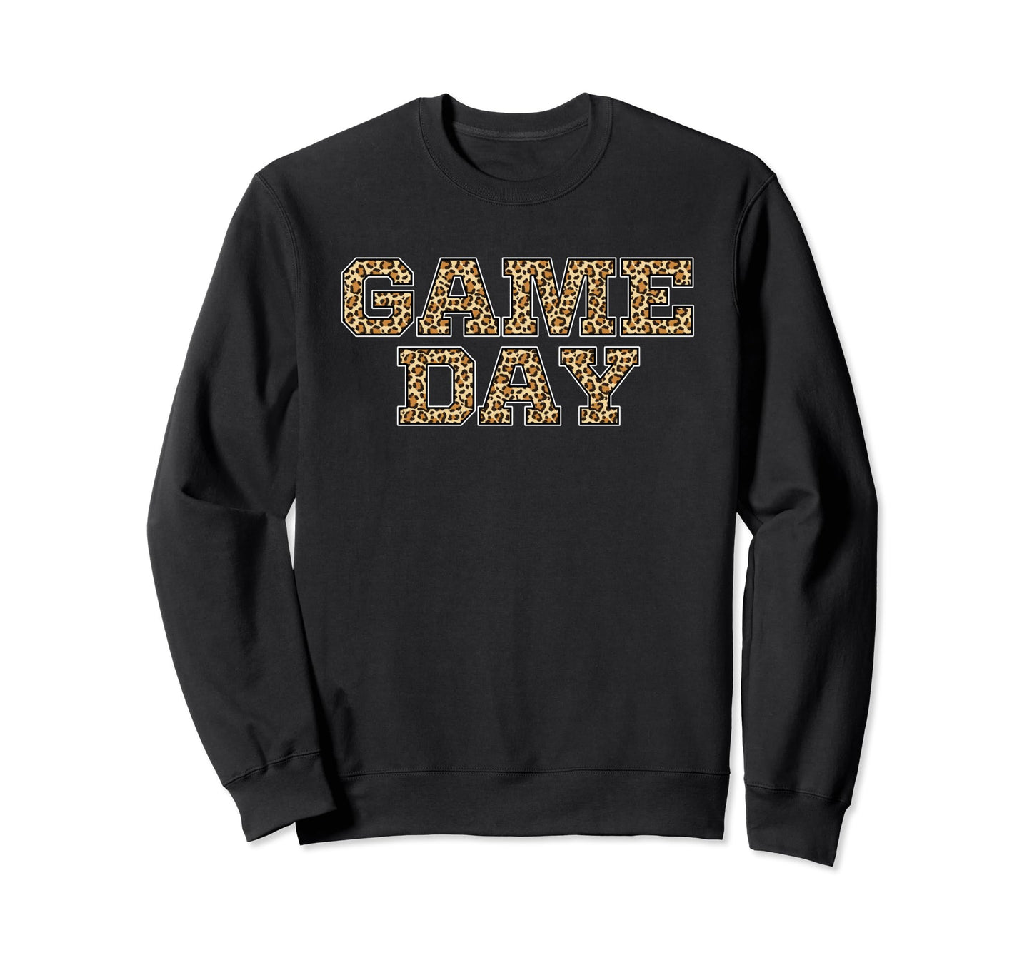 Game Day Leopard Animal Sports Sweatshirt - Fun Novelty Design for Adults - T-Shirt, Sweatshirt, Hoodie