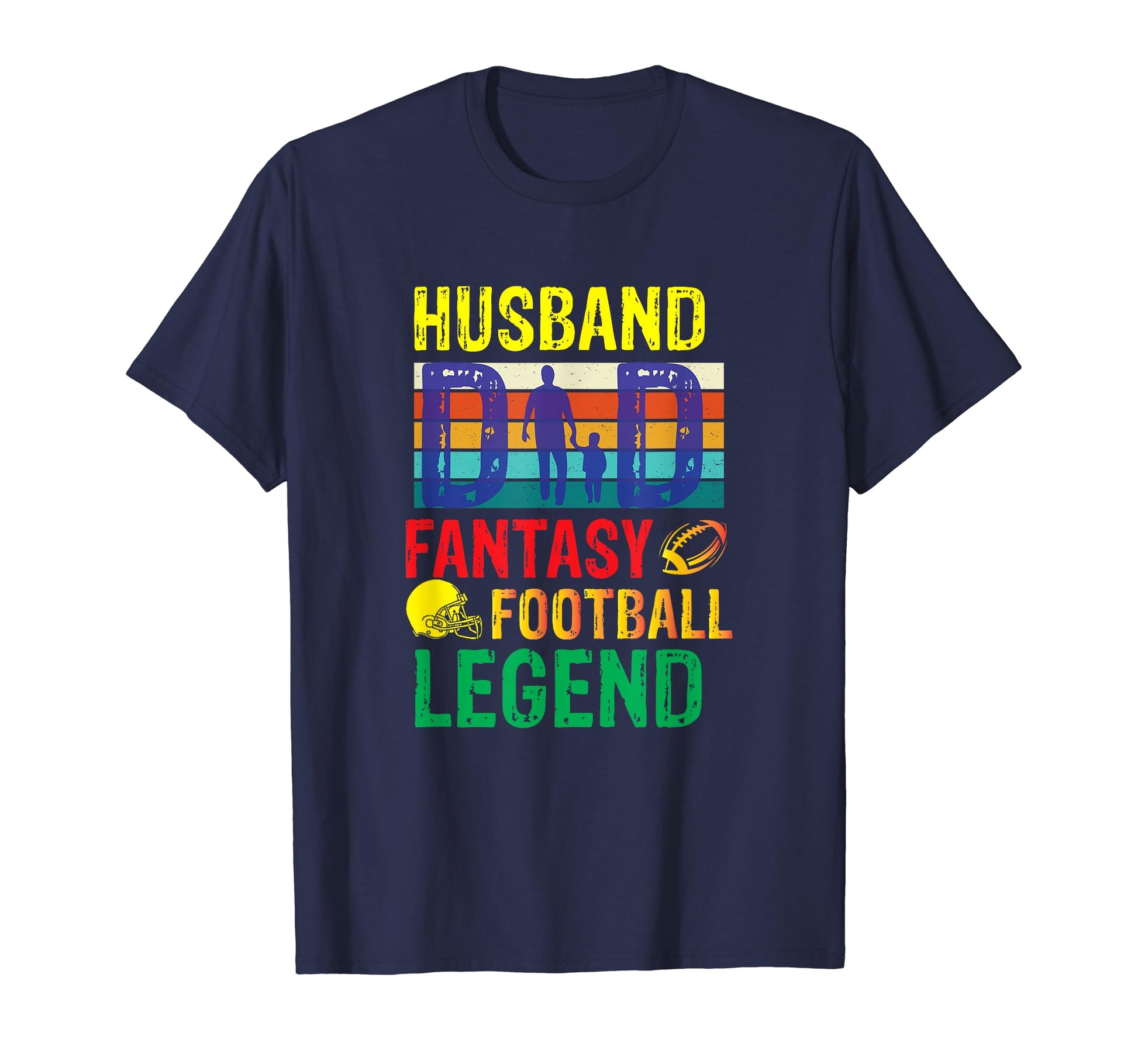Mens Husband Dad Fantasy Football T-Shirt - Aesthetic Graphic Men Women - T-Shirt, Sweatshirt, Hoodie