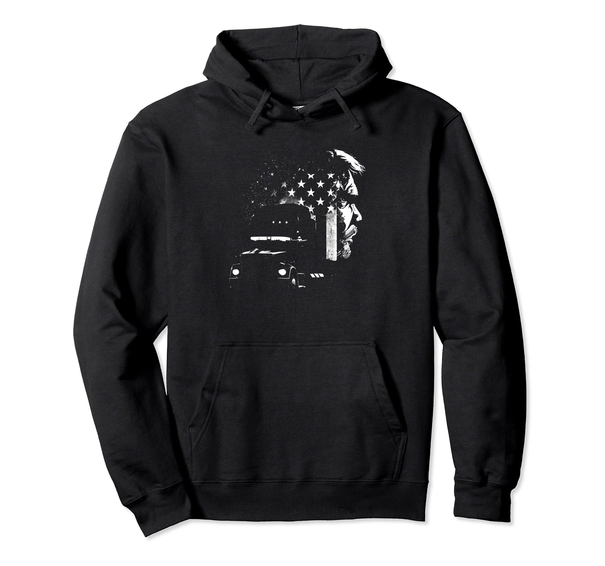 Funny Trucker American Big Rigs Hoodie - Casual Everyday Wear Unisex - T-Shirt, Sweatshirt, Hoodie
