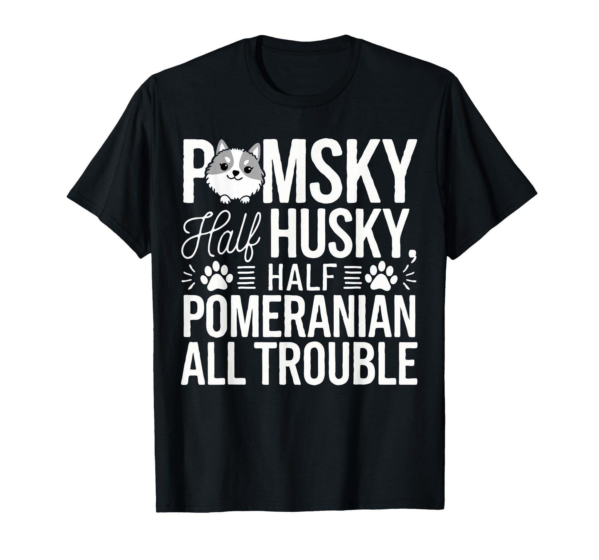 Pomsky Lover Pomsky Dog Breed Funny T-Shirt - Streetwear Style for Adults - T-Shirt, Sweatshirt, Hoodie