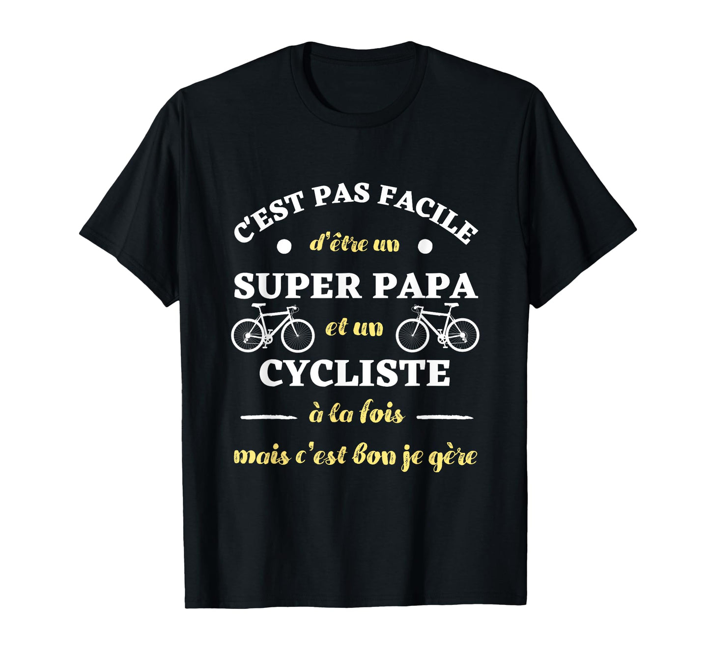 Super Dad Cycling Humour Mens Funny T-Shirt - Minimalist Print Men Women - T-Shirt, Sweatshirt, Hoodie