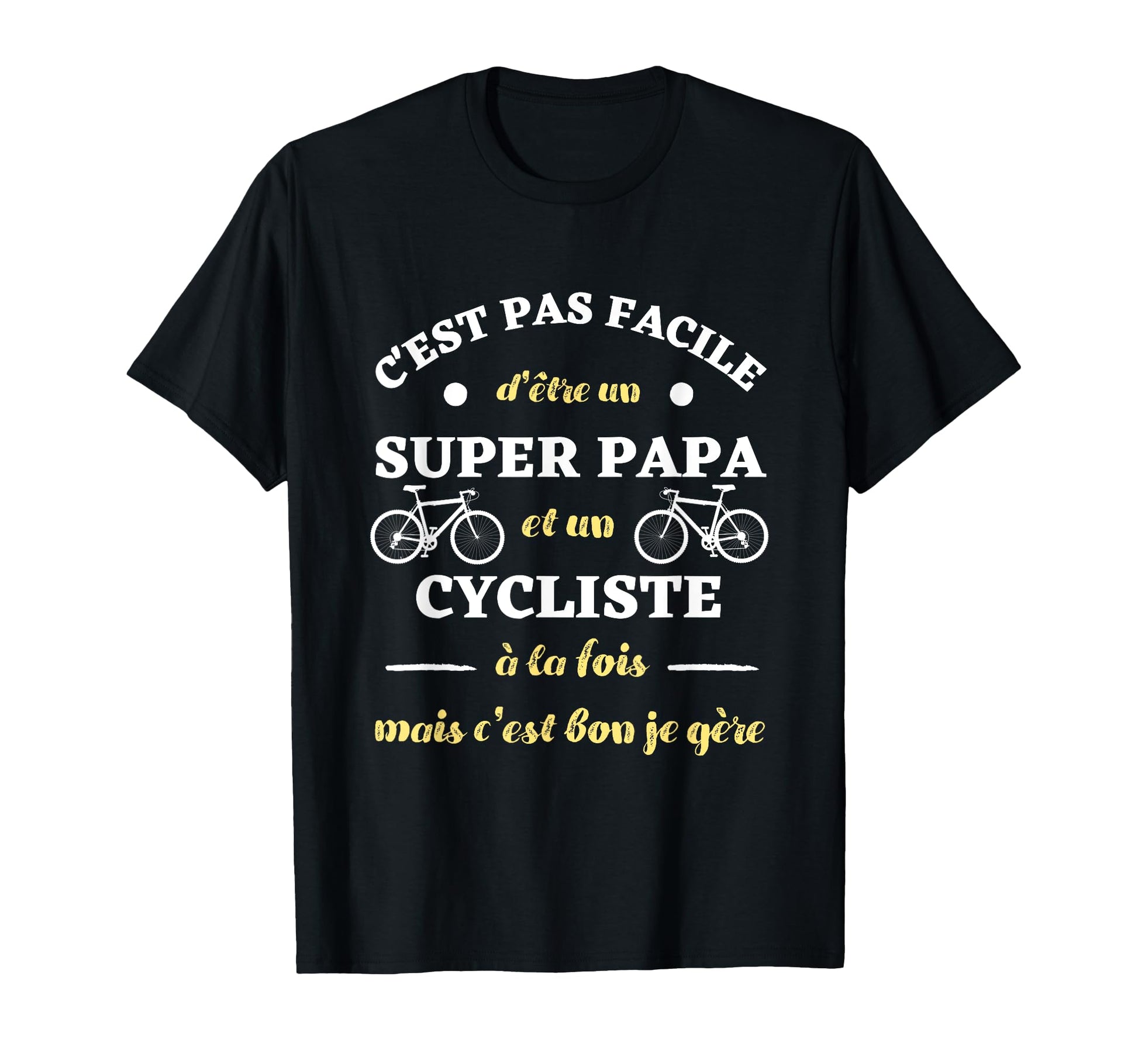 Super Dad Cycling Humour Mens Funny T-Shirt - Minimalist Print Men Women - T-Shirt, Sweatshirt, Hoodie