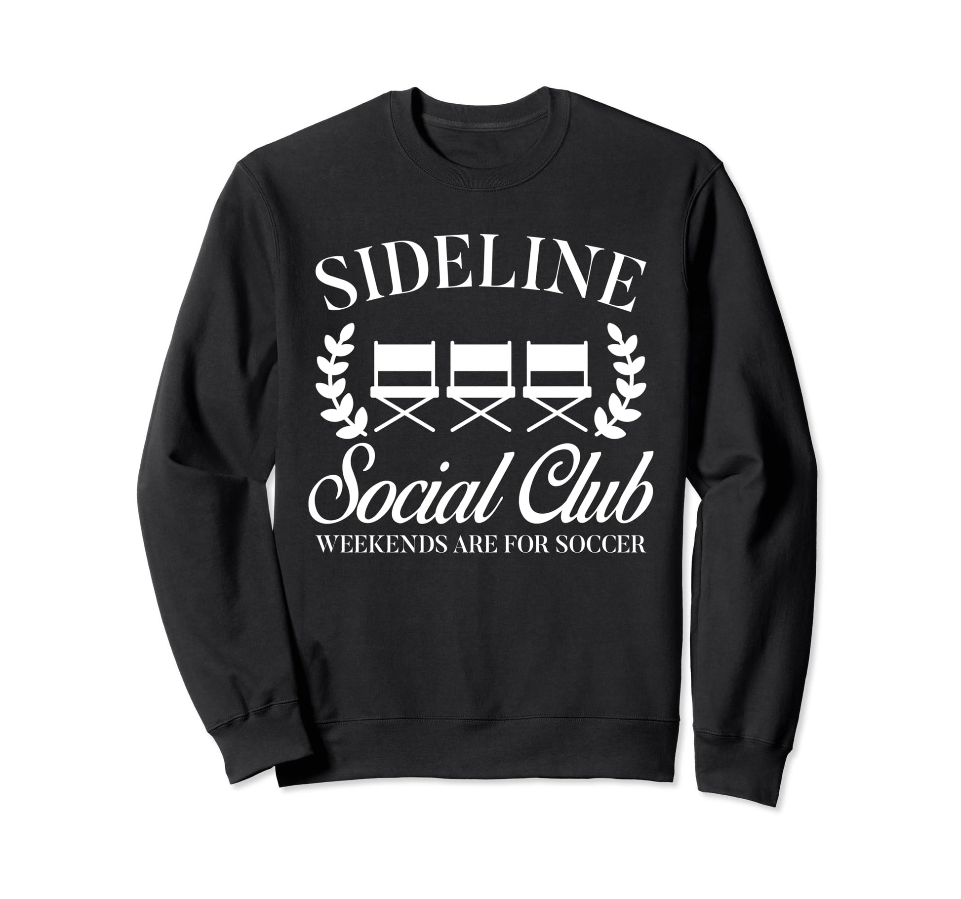 Soccer Mom Dad Sideline Social Club Sweatshirt - Graphic Print Unisex - T-Shirt, Sweatshirt, Hoodie