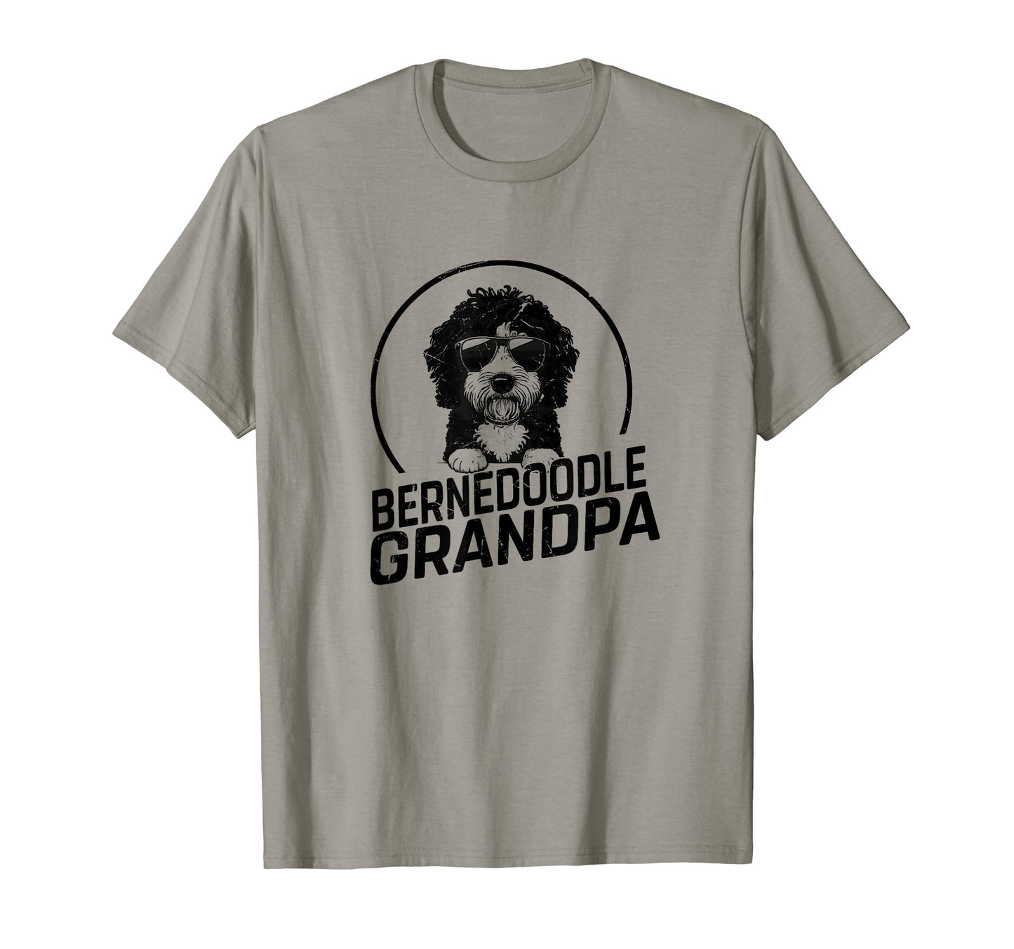 Bernedoodle Dog Grandpa Grand Paw Dog T-Shirt - Unique Graphic for Adults - T-Shirt, Sweatshirt, Hoodie