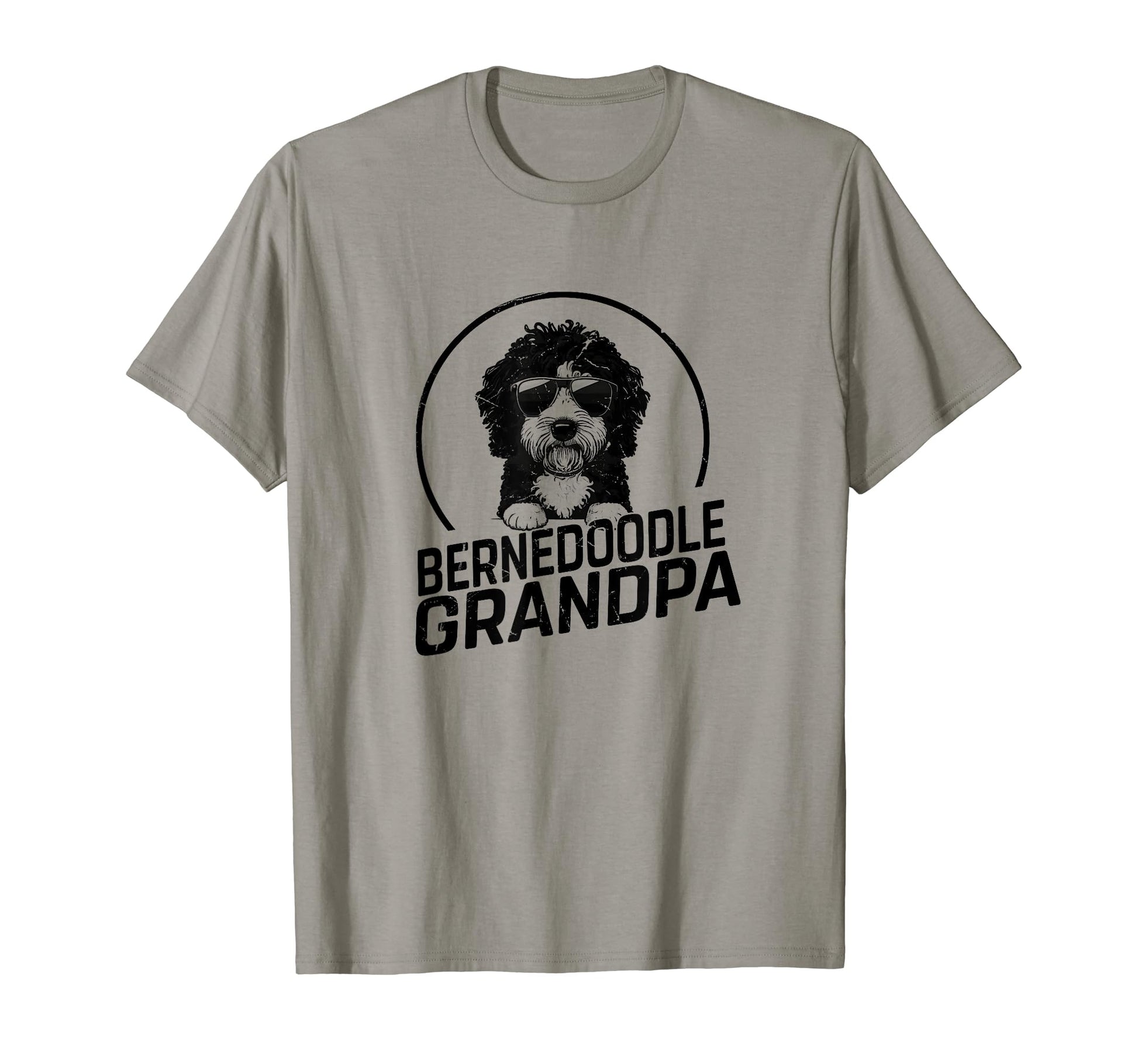 Bernedoodle Dog Grandpa Grand Paw Dog T-Shirt - Unique Graphic for Adults - T-Shirt, Sweatshirt, Hoodie