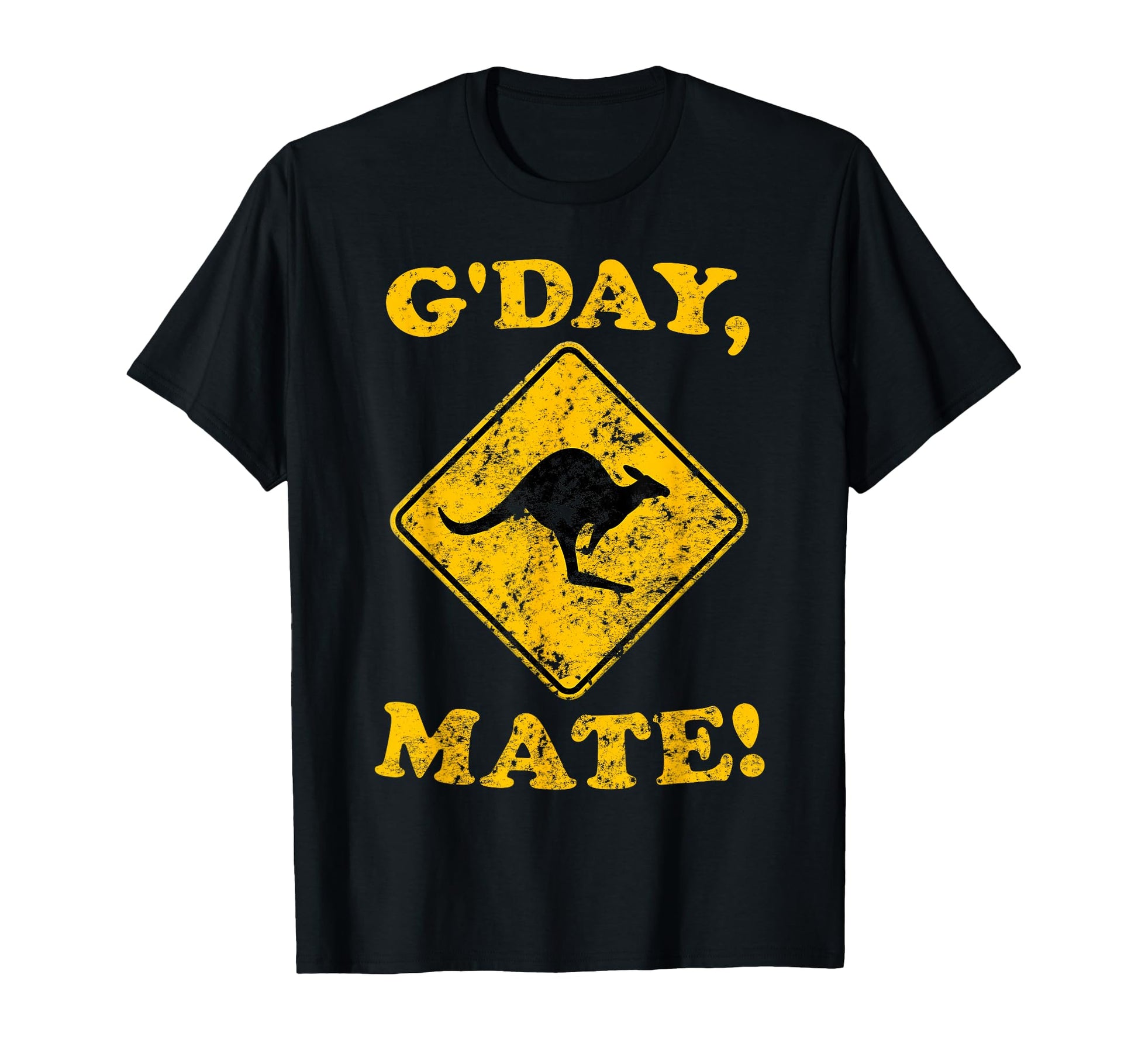 Gday Mate Kangaroo Street Sign T-Shirt - Fun Novelty Design for Adults - T-Shirt, Sweatshirt, Hoodie