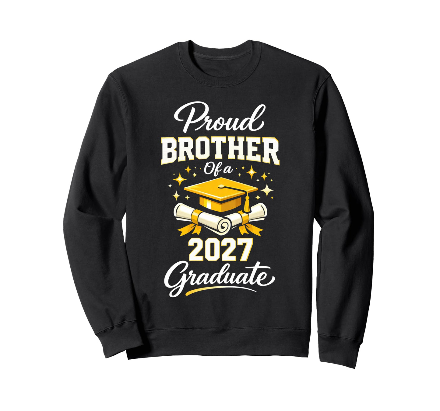 Proud Brother 2028 Graduate Sweatshirt - Unique Graphic for Adults - T-Shirt, Sweatshirt, Hoodie