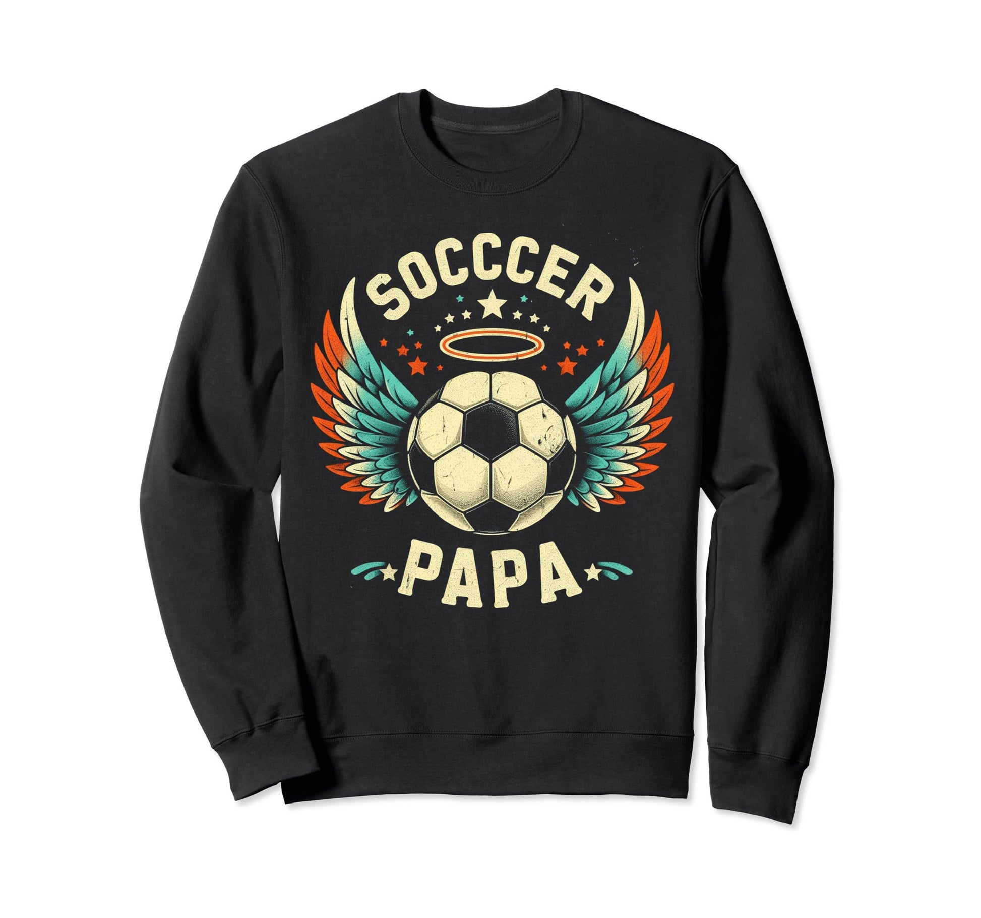 Soccer Papa Family Matching Dad Sweatshirt - Minimalist Print for Adults - T-Shirt, Sweatshirt, Hoodie