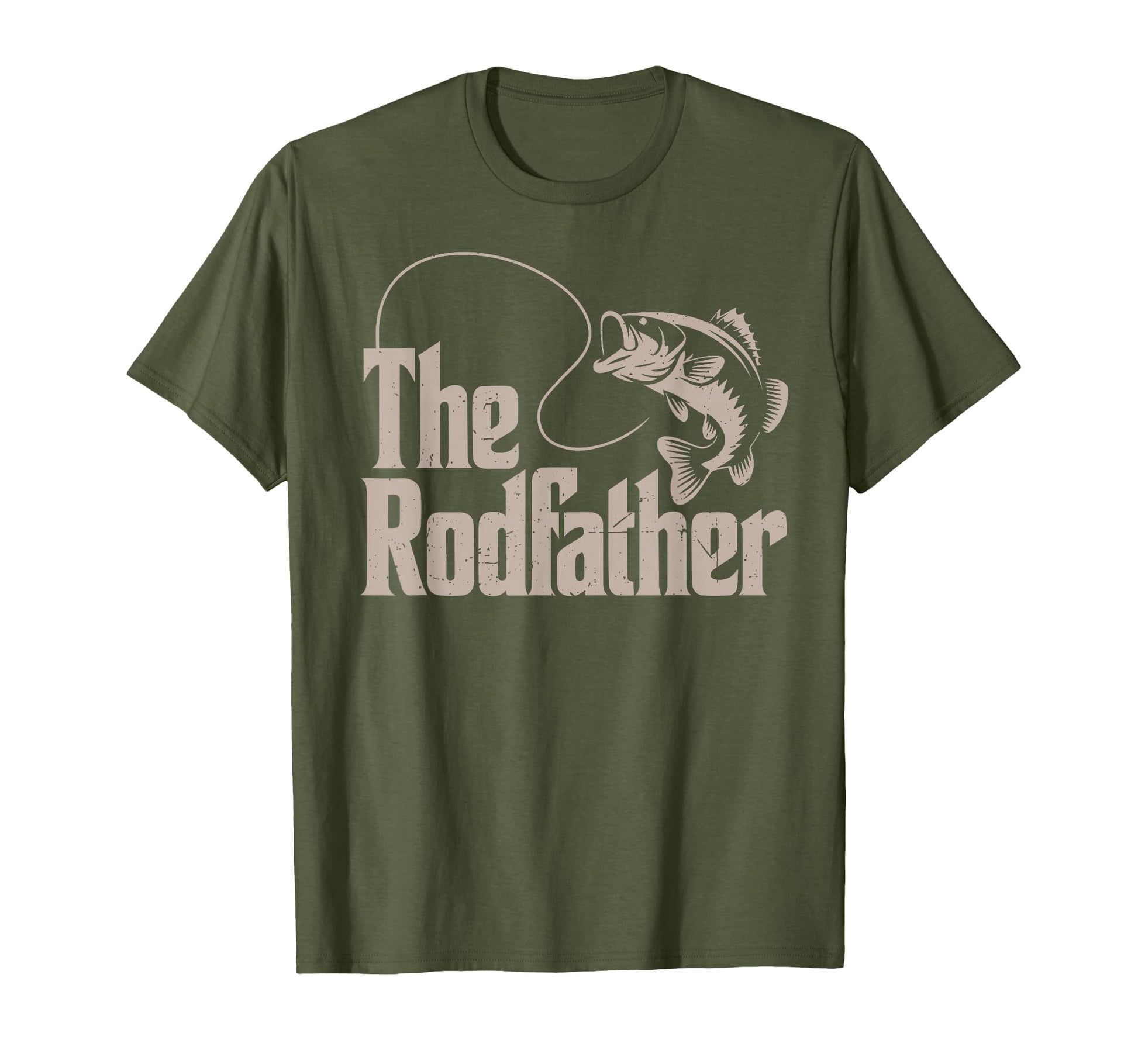 Rodfather Funny Bass Fish Dad Joke T-Shirt - Custom Art Print for Adults - T-Shirt, Sweatshirt, Hoodie