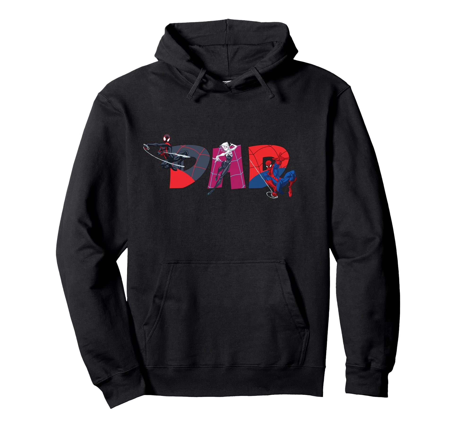 Marvel Spider Trio Dad Fathers Day Family Hoodie - Graphic Print Unisex - T-Shirt, Sweatshirt, Hoodie