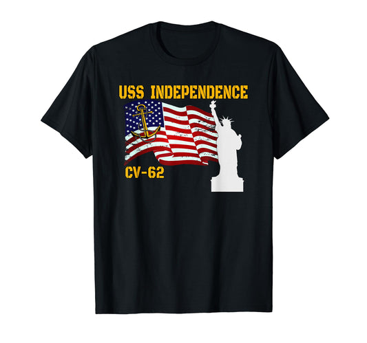 Aircraft Carrier Uss Independence T-Shirt - Fun Novelty Design Men Women - T-Shirt, Sweatshirt, Hoodie