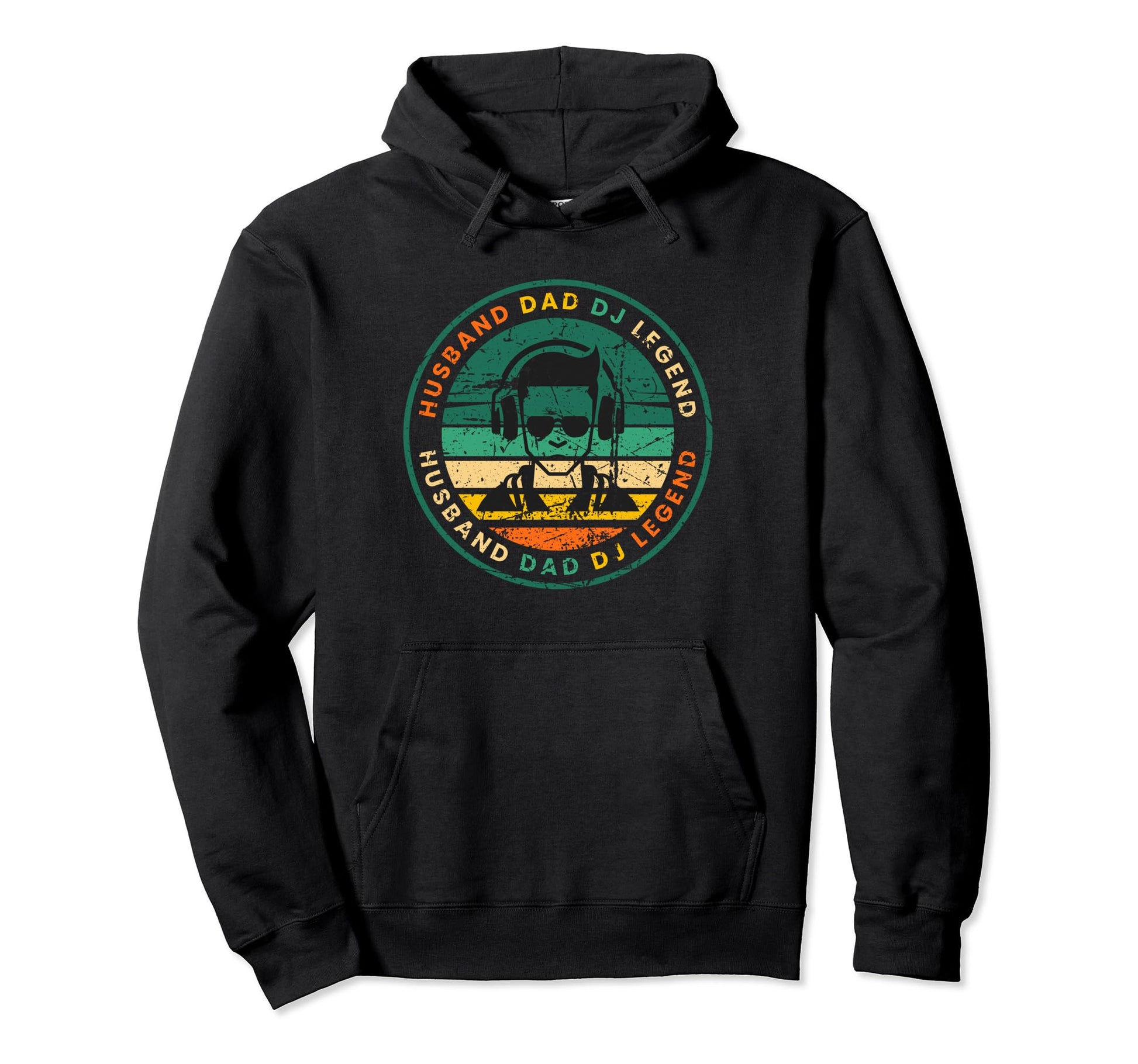 Dj Dad Husband Husband Father Legend Hoodie - Streetwear Style for Adults - T-Shirt, Sweatshirt, Hoodie